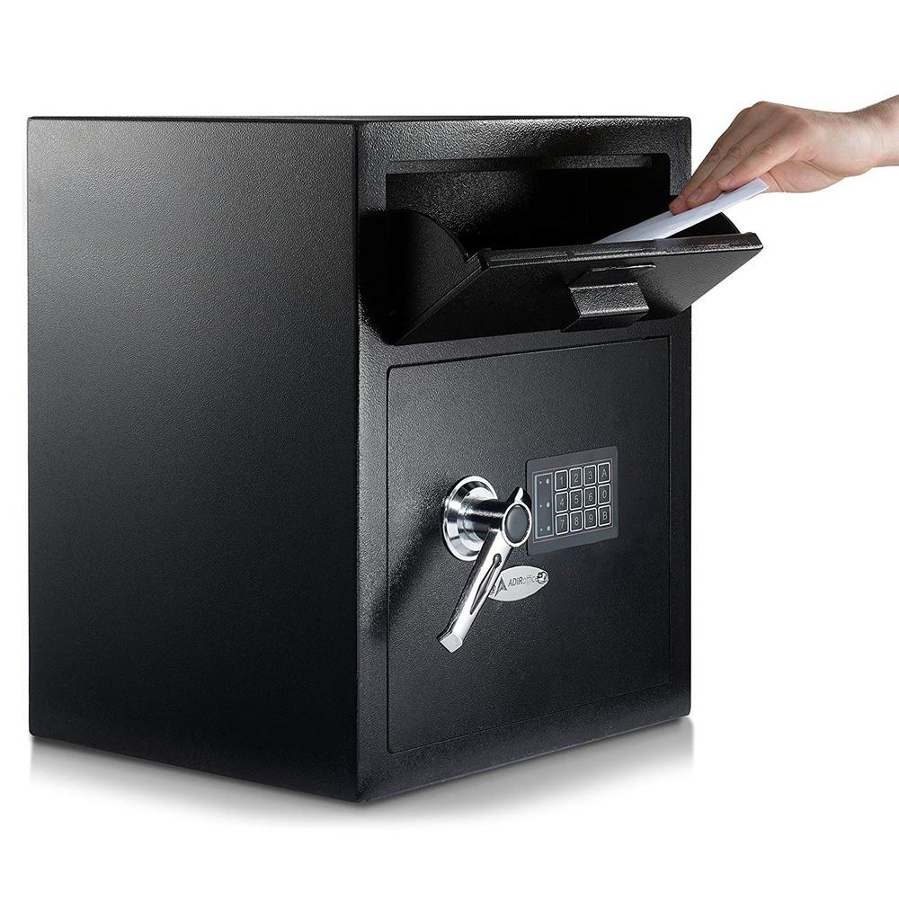 AdirOffice 1.1 cu. ft. Steel Digital Depository Safe with Digital keypad with 30 Key Cabinet