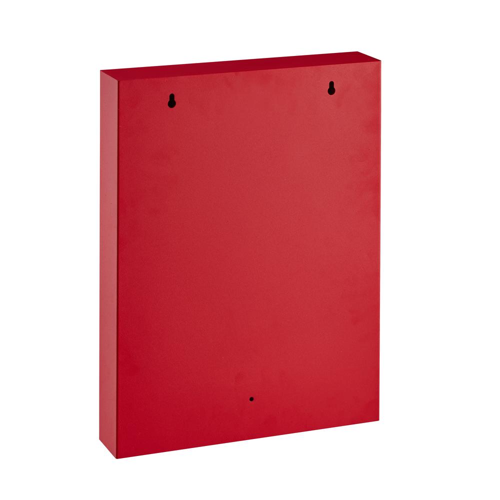 60-Key Steel Heavy-Duty Digital Lock Key Cabinet, Red with 100 Key Tags
