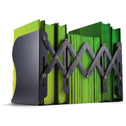 Officemate Adjustable Bookends, Expandable 4"-18", Black