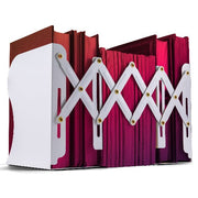 Officemate Adjustable Bookends, Expandable 4"-18", White