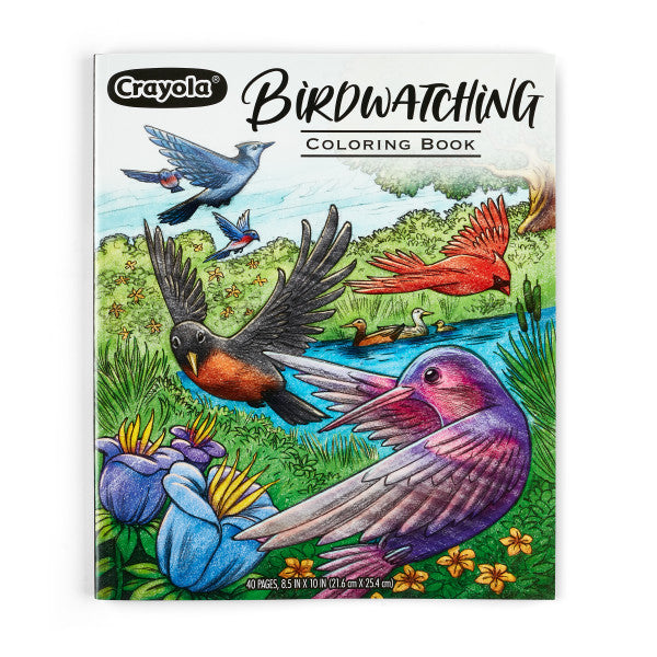 Crayola Bird Coloring Book, 40 Premium Adult Coloring Pages, Gift