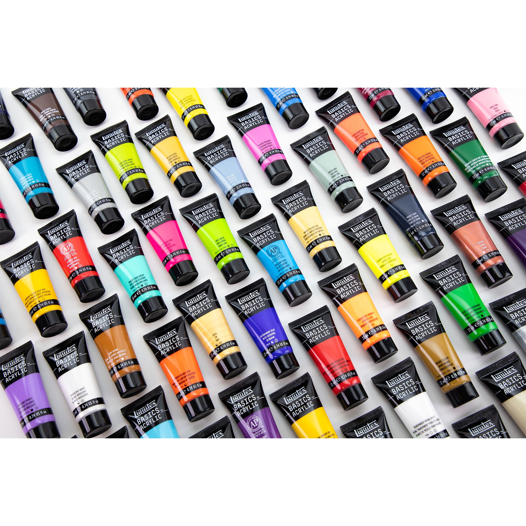 LQ BASICS Acrylic Color 72 x 22ml Tube Set