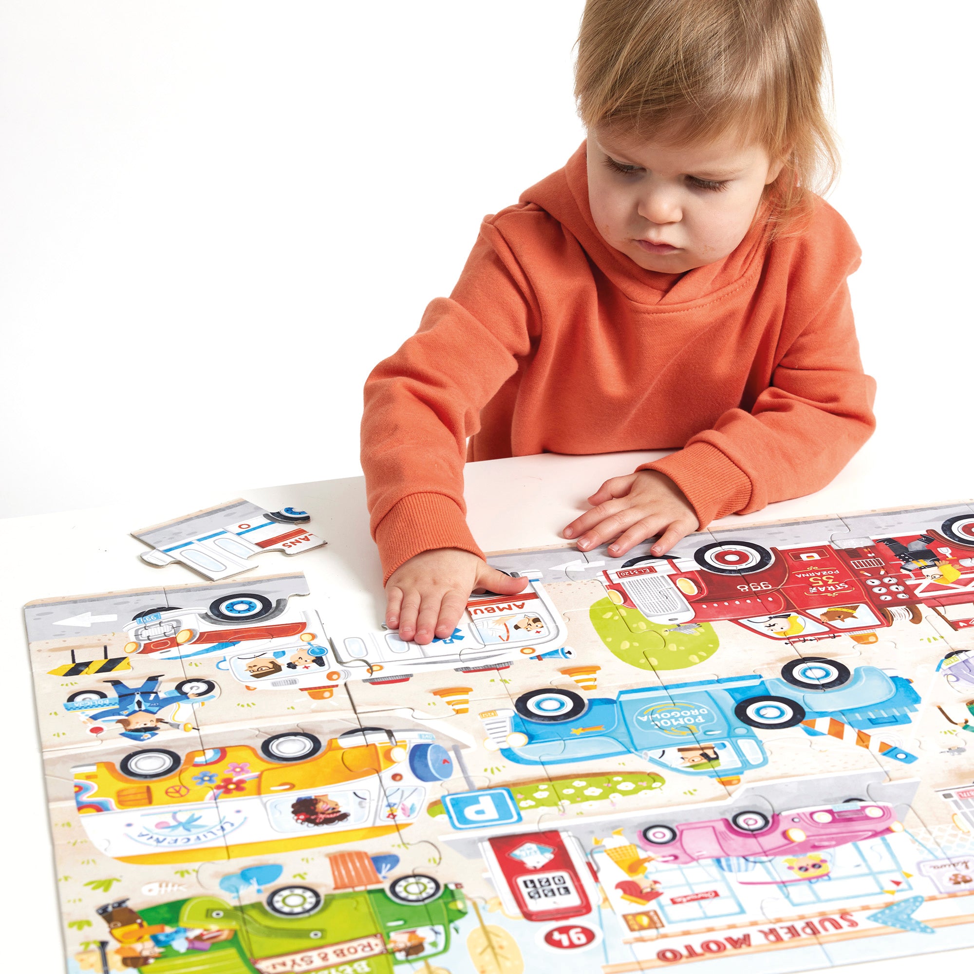 Moto Jumbo Puzzle Cars, 3+ Years