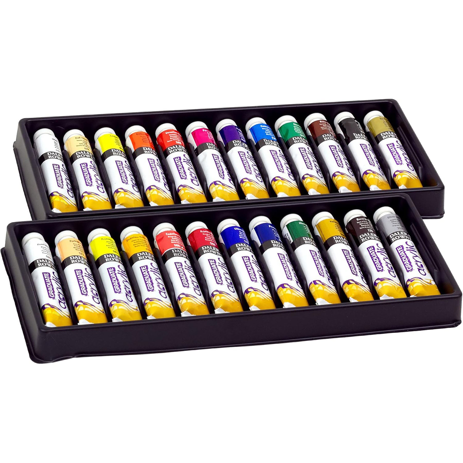 Graduate Acrylic Paint Set, Assorted Colors, 22ml, 24 Pieces