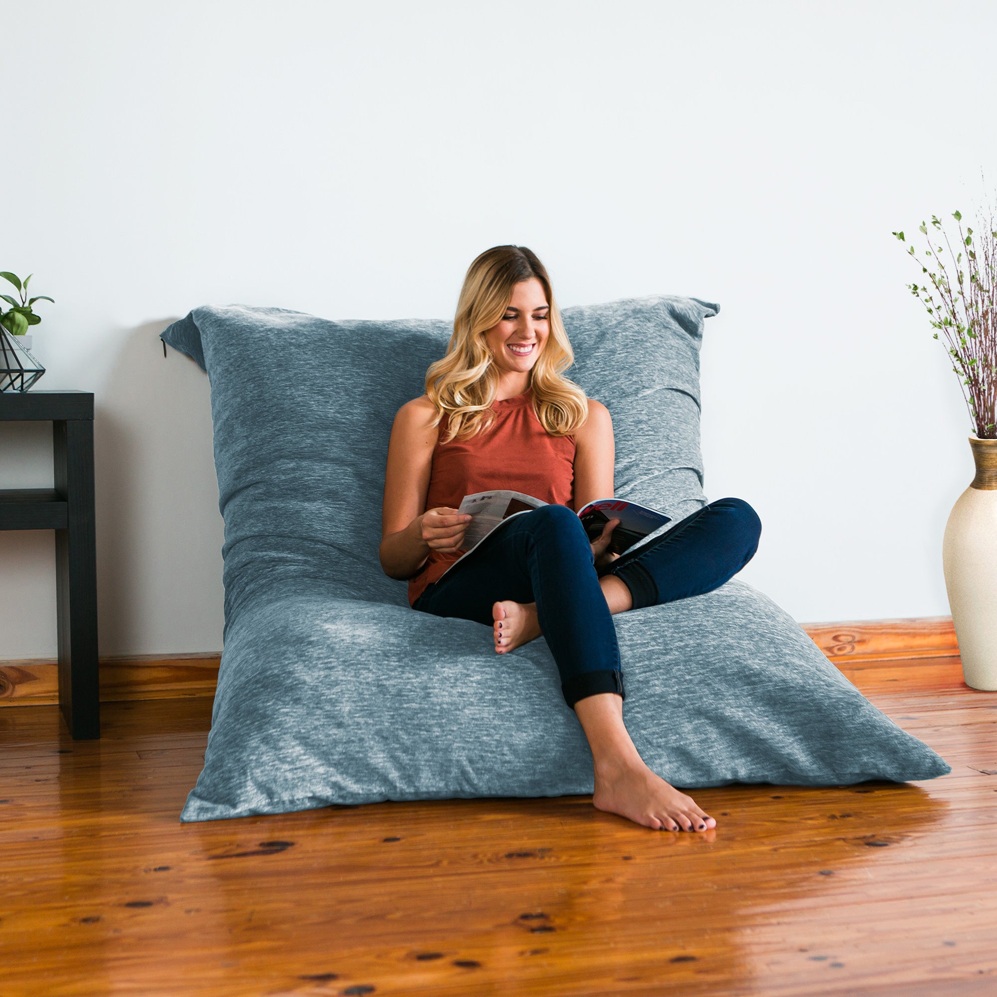 Jaxx Bean Bags Jaxx 5.5 ft Pillow Saxx Bean Bag, Turquoise