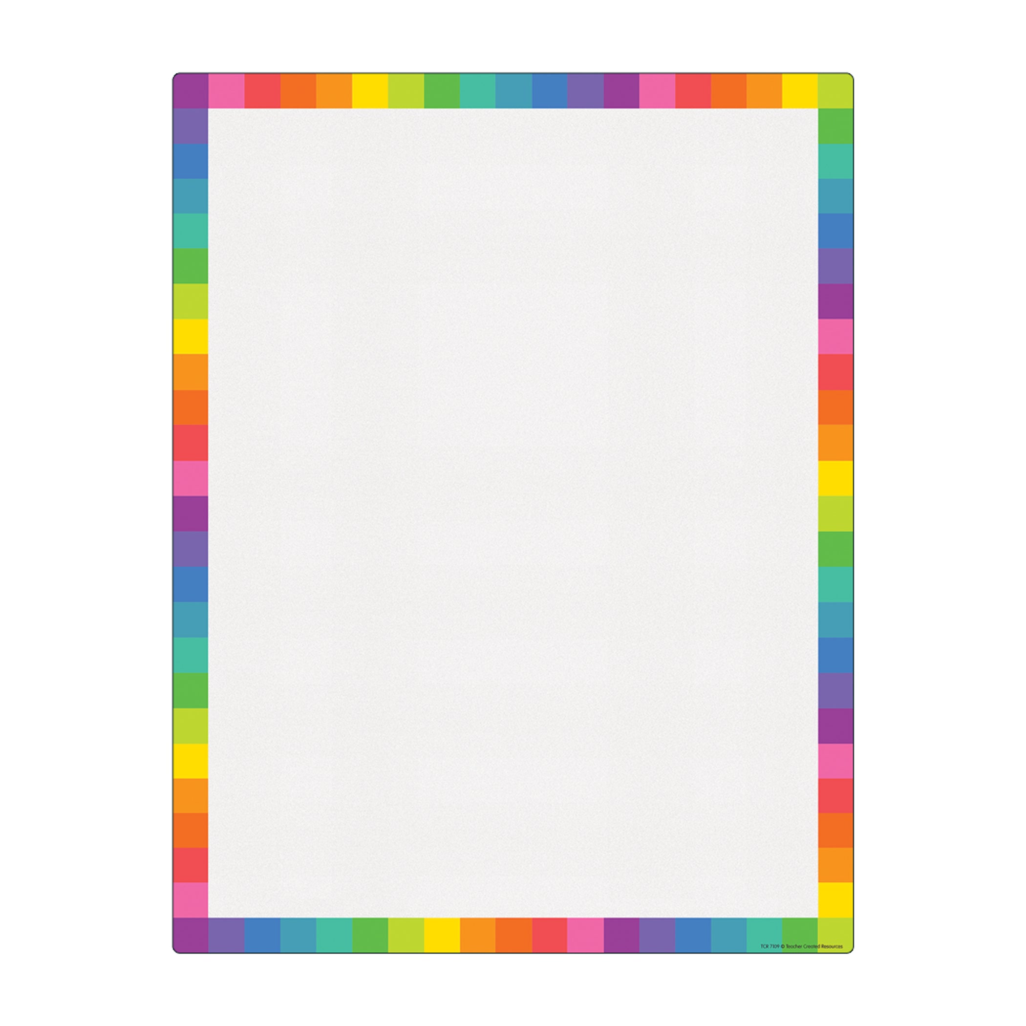 Colorful Blank Write-On/Wipe-Off Chart, 17" x 22"
