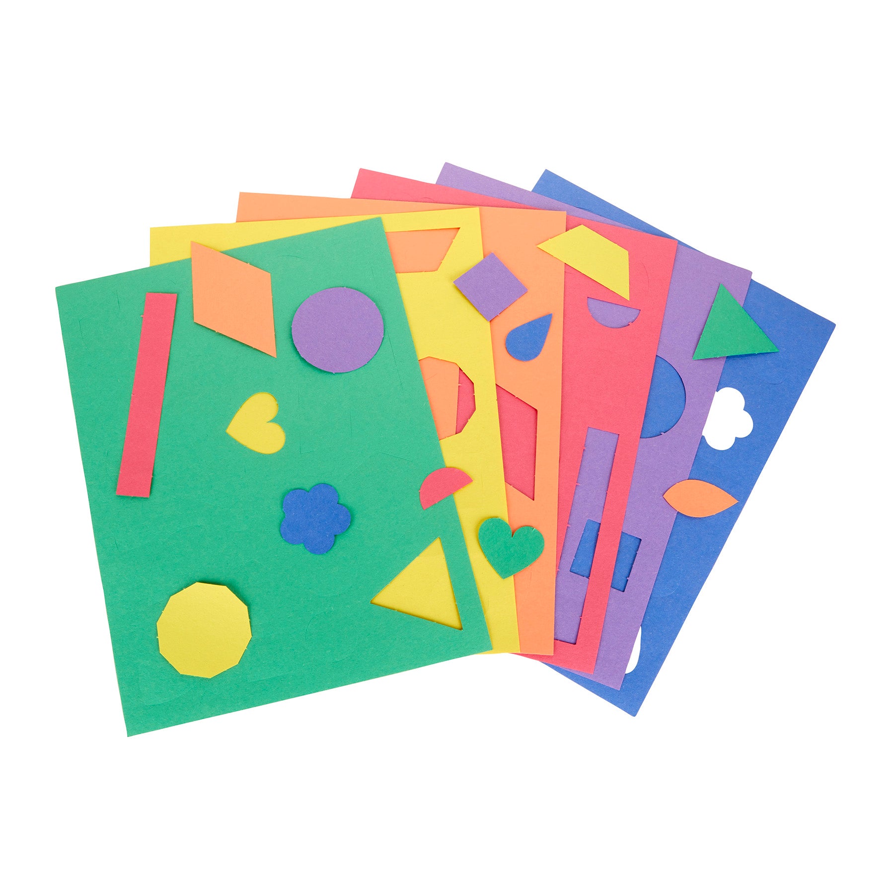 Construction Paper Shapes, 48 Perforated Sheets, Over 900 Shapes