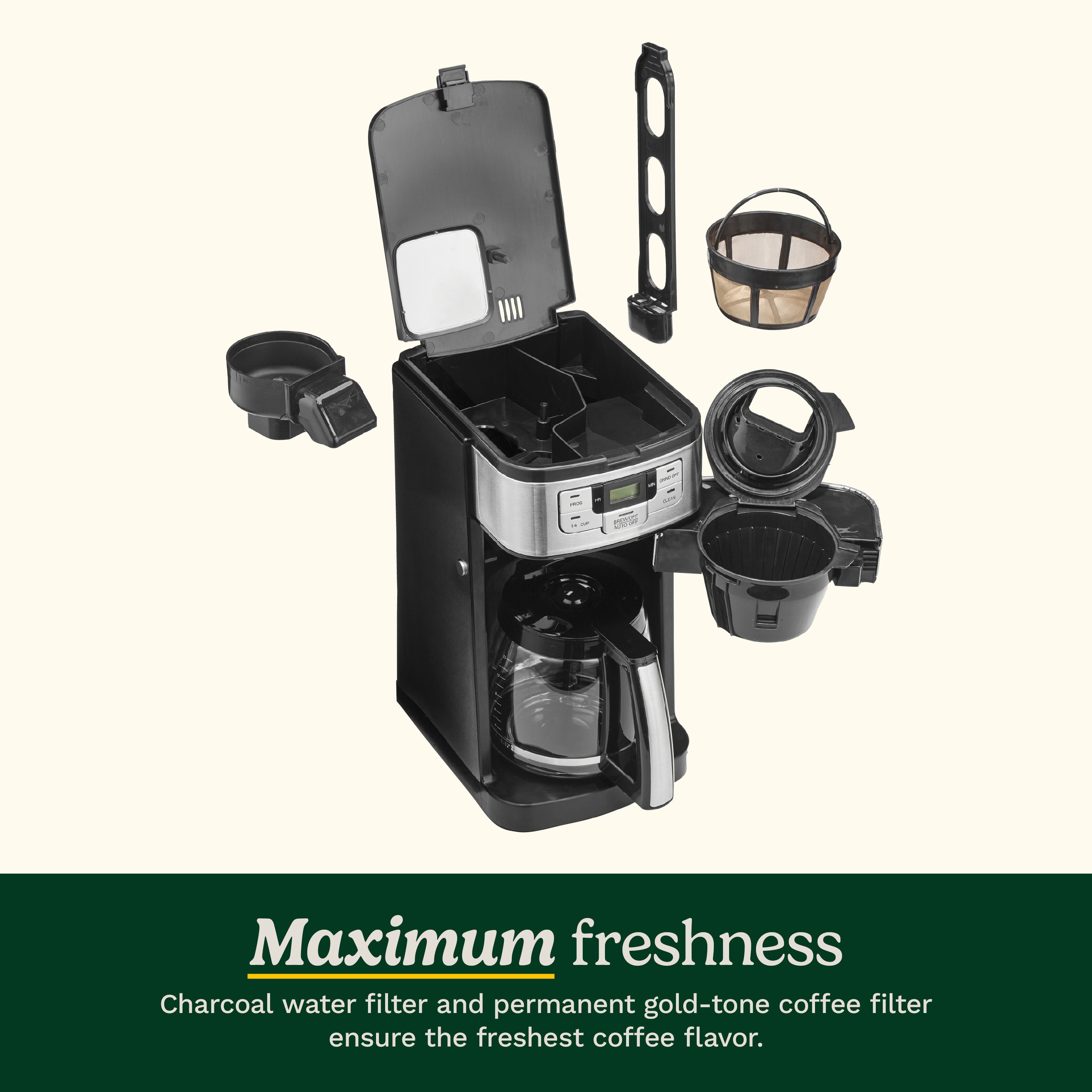 Automatic Grind & Brew 12 Cup Coffee Maker