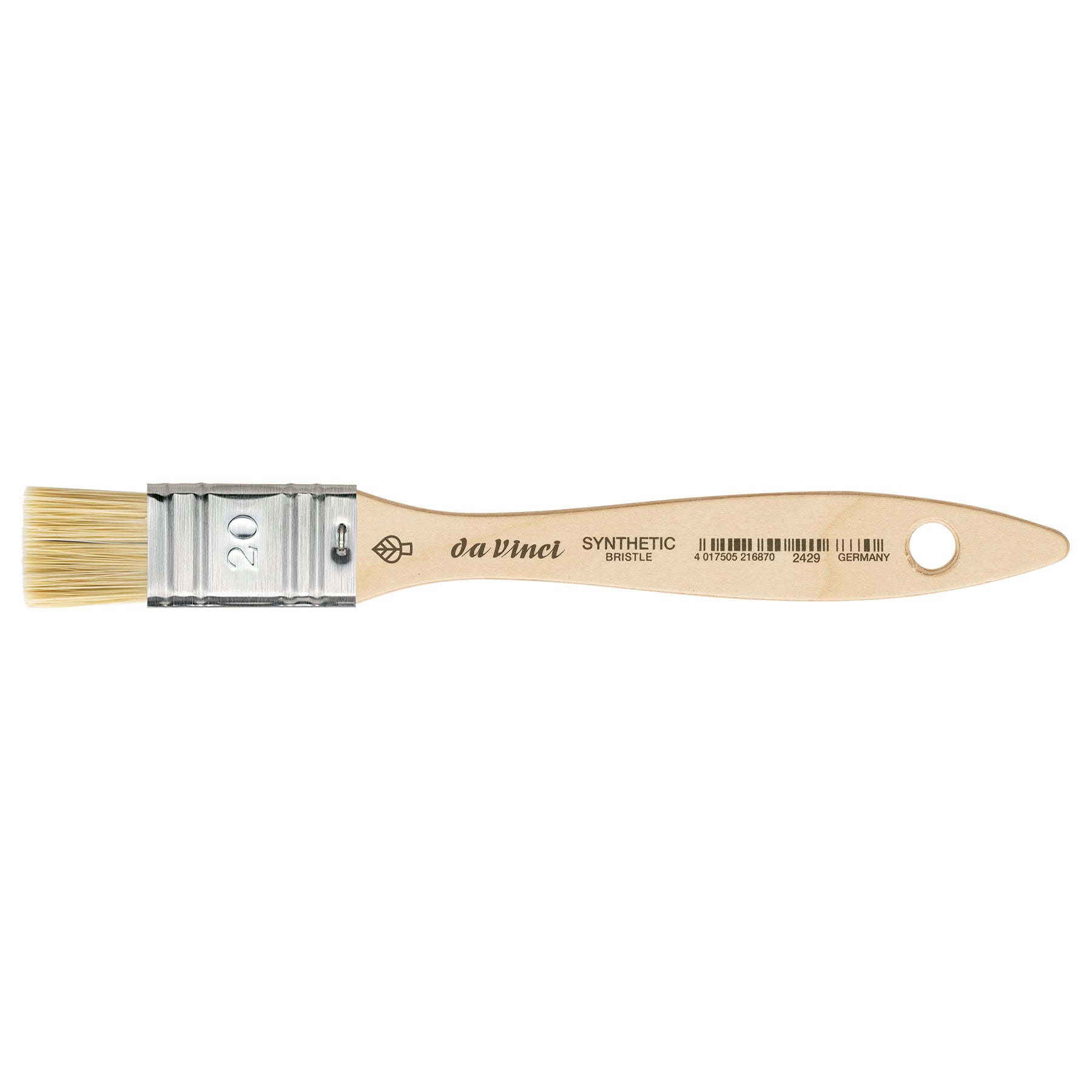SYNTHETIC Mottler Brush, Natural Hog, Acrylic & Oil, Flat, Series 2429, Size 20