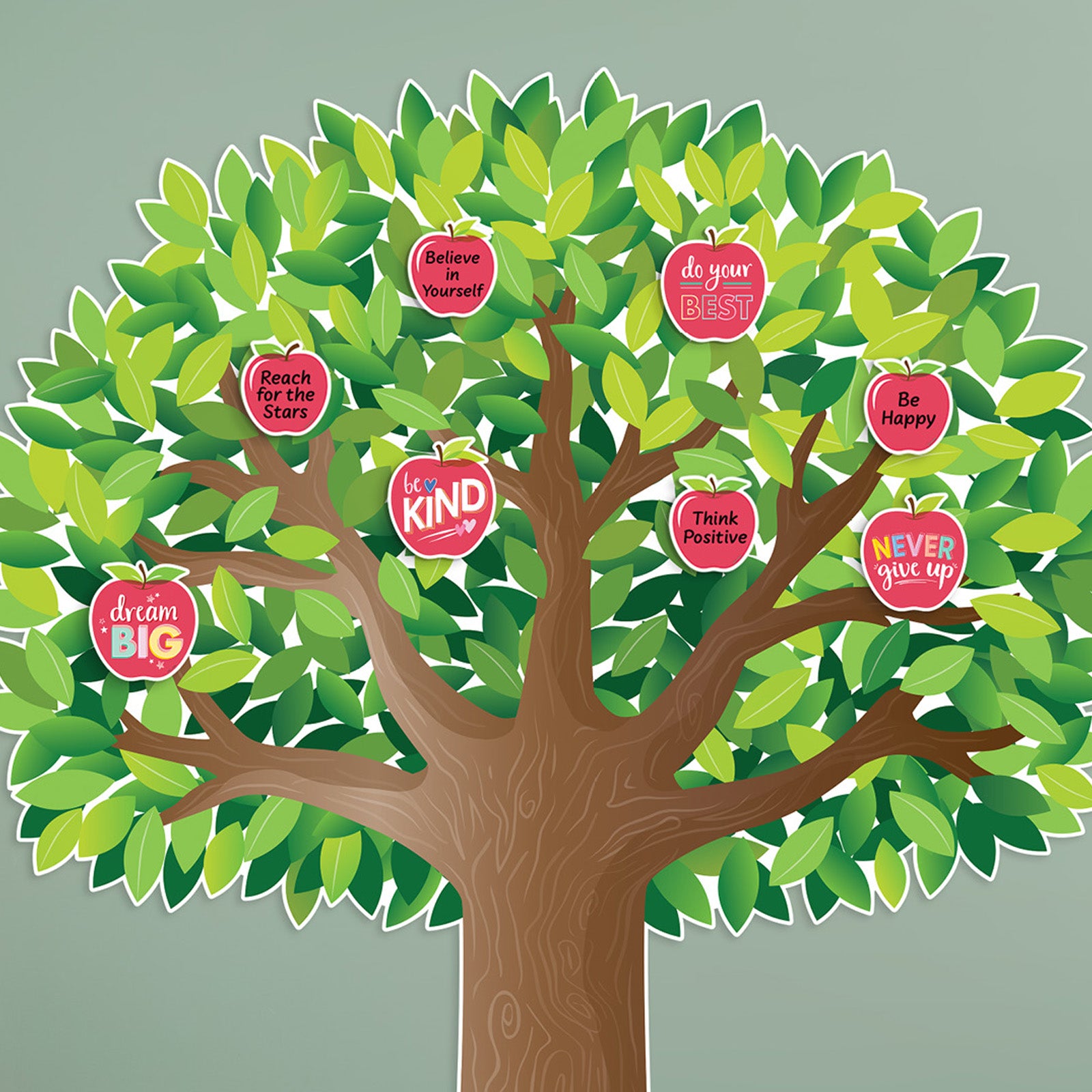 Apple Time Jumbo Tree Bulletin Board Set, 10 Pieces