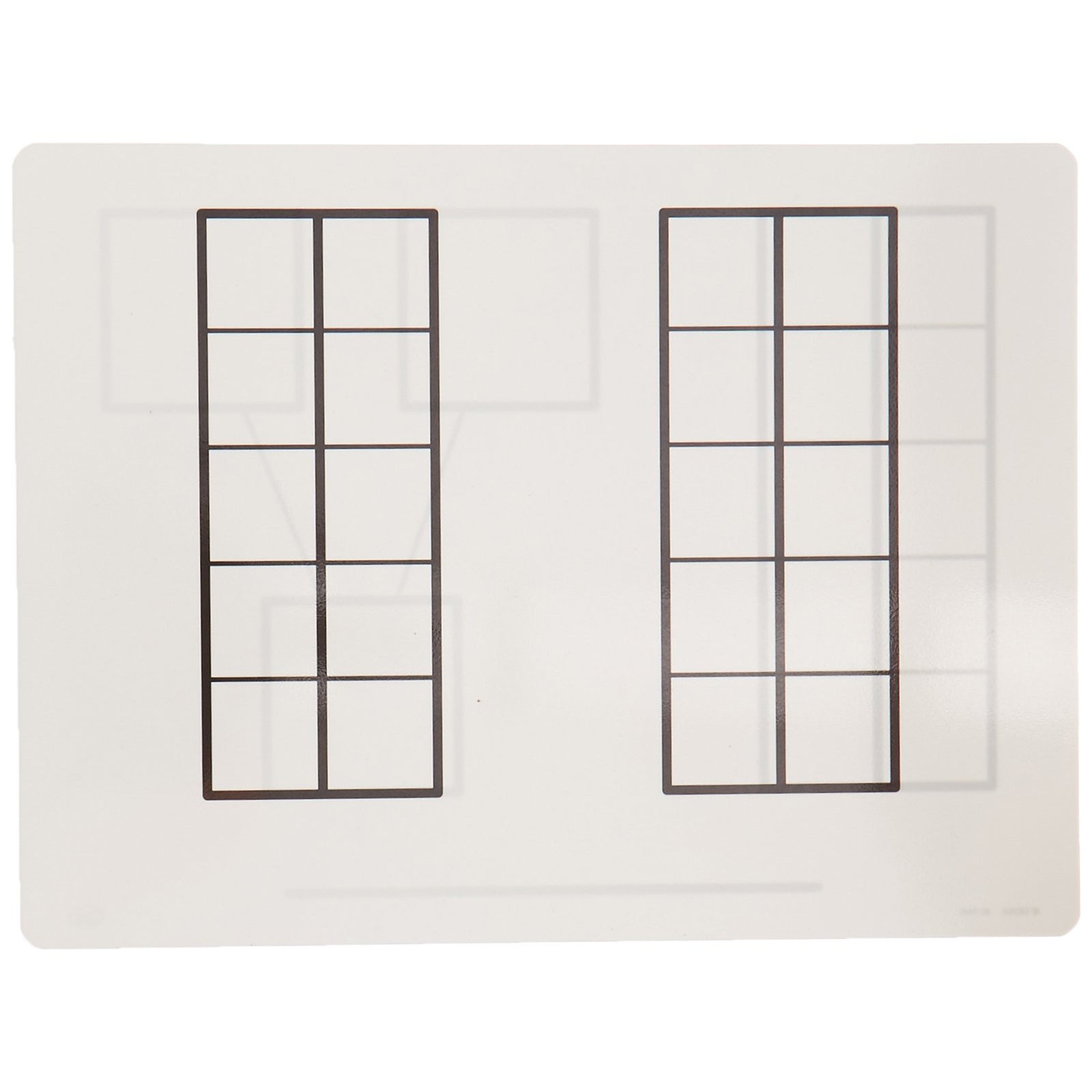 Write-On/Wipe-Off Ten-Frame Mats, Set of 10
