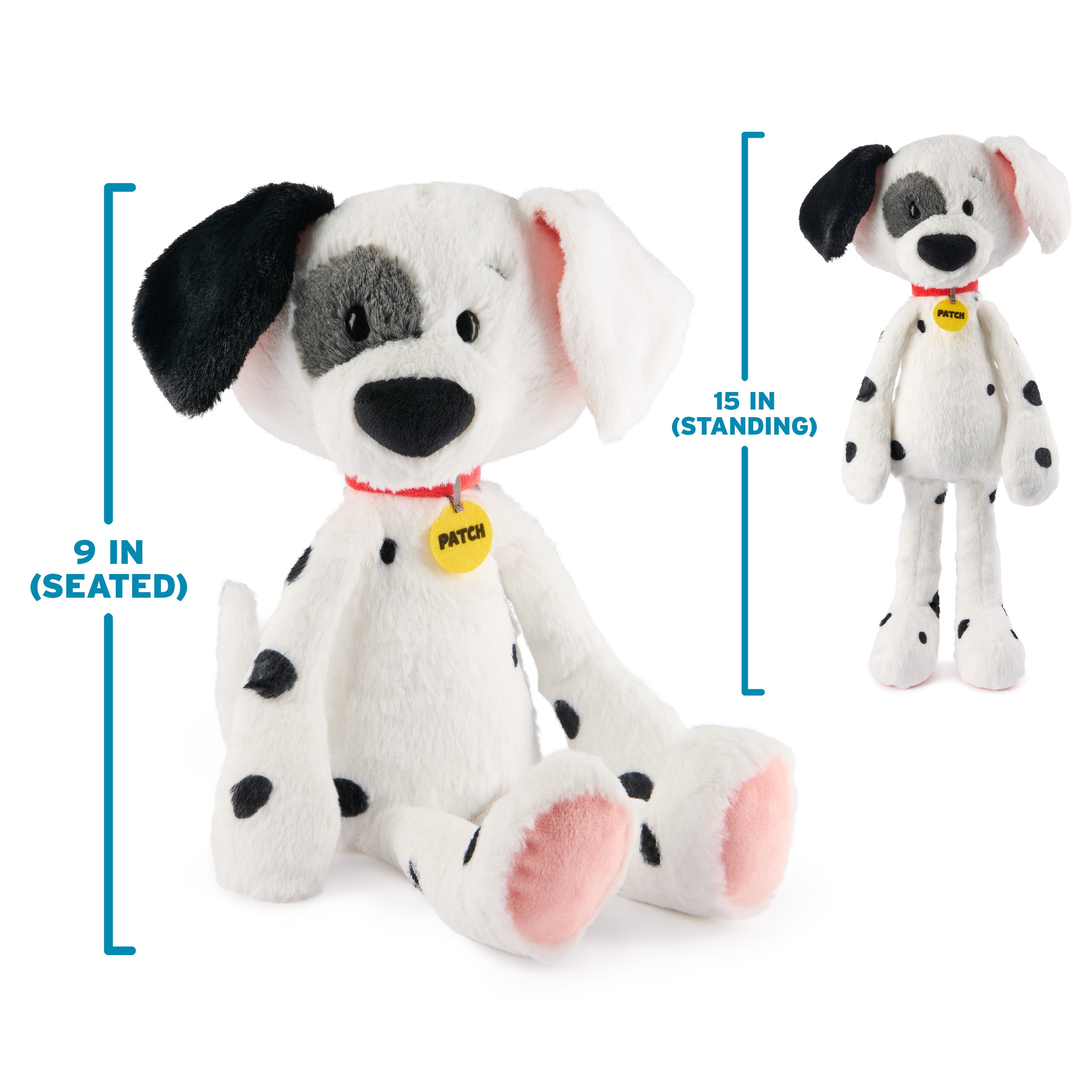 GUND Disney Official Patch Toothpick Plush, 101 Dalmatians, Puppy Stuffed Animal for Ages 1 and Up, White, 15”