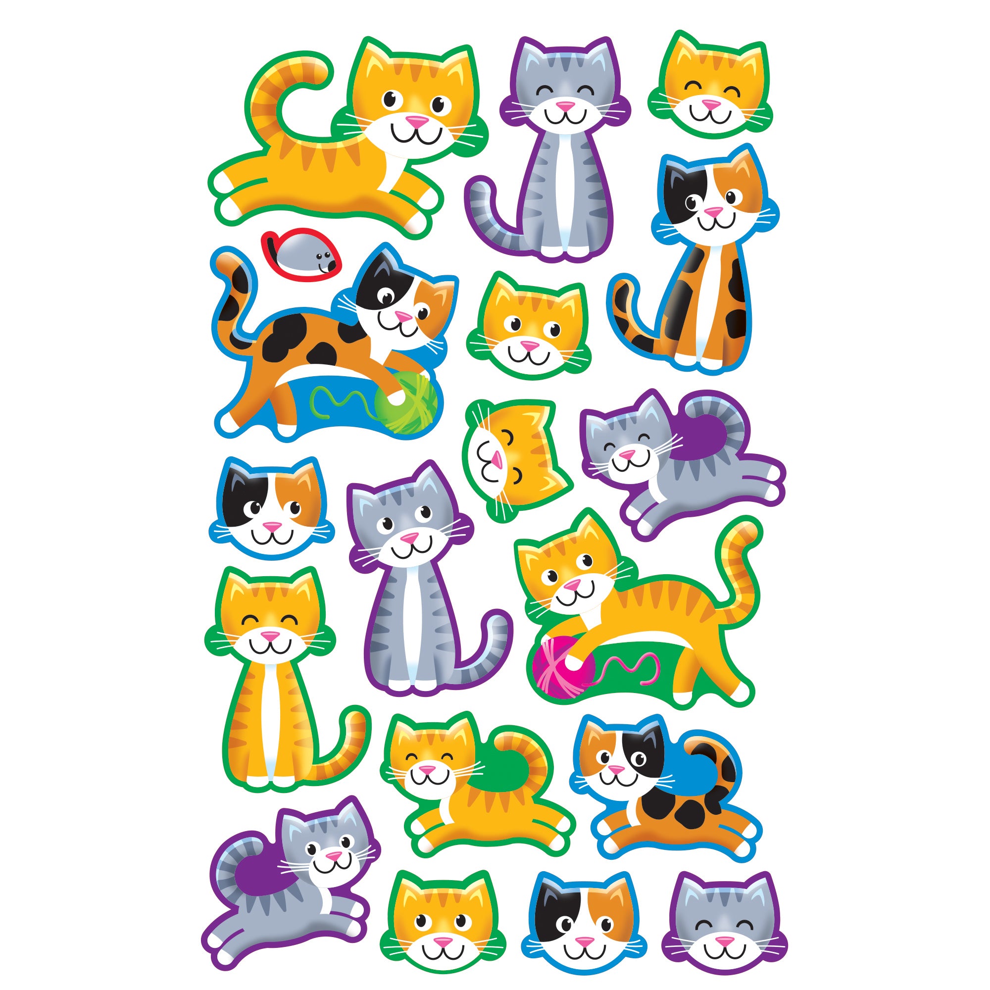 Purr-fect Pets superShapes Stickers-Large, 144 ct