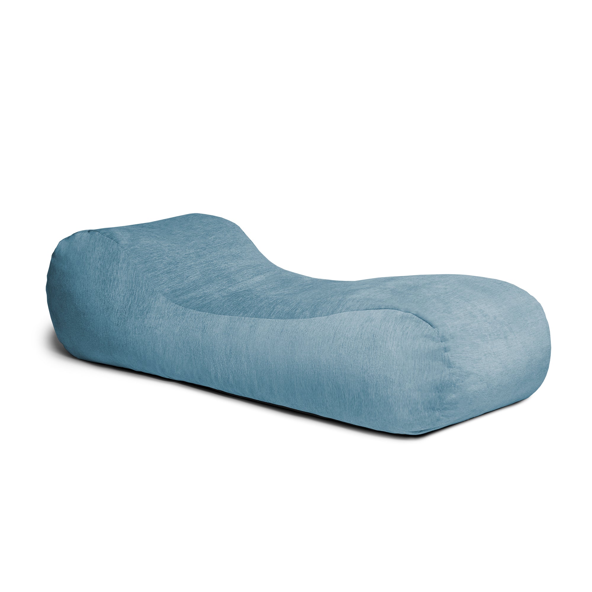 Jaxx Arlo Chaise Lounger Foam Bean Bag Chair - Premium Chenille, Turquoise