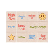 GOLD STAR WOOD STAMP SET