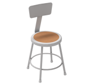 Apprentice Stool with Backrest