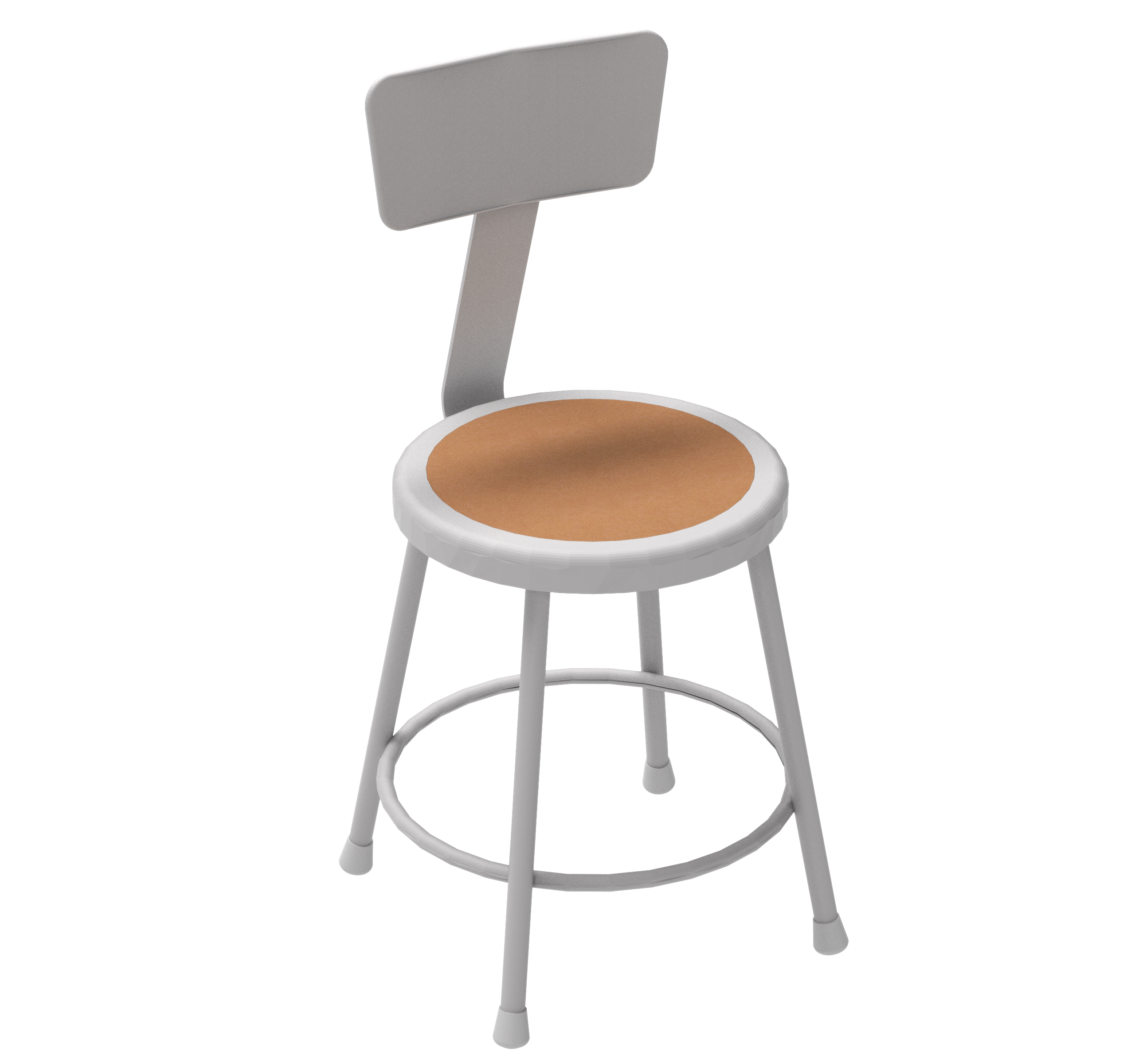 Apprentice Stool with Backrest
