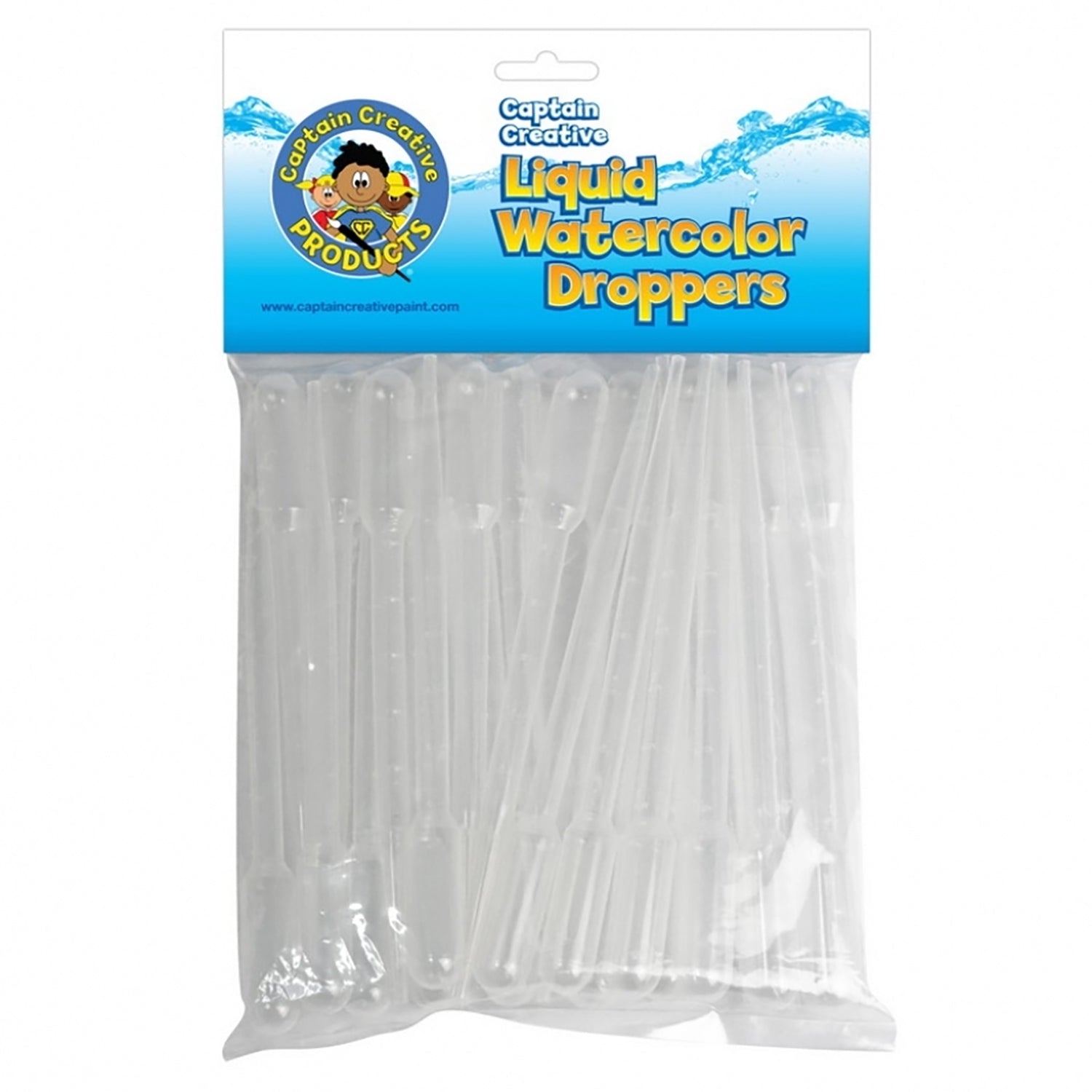 Liquid Watercolor Droppers, Pack of 40