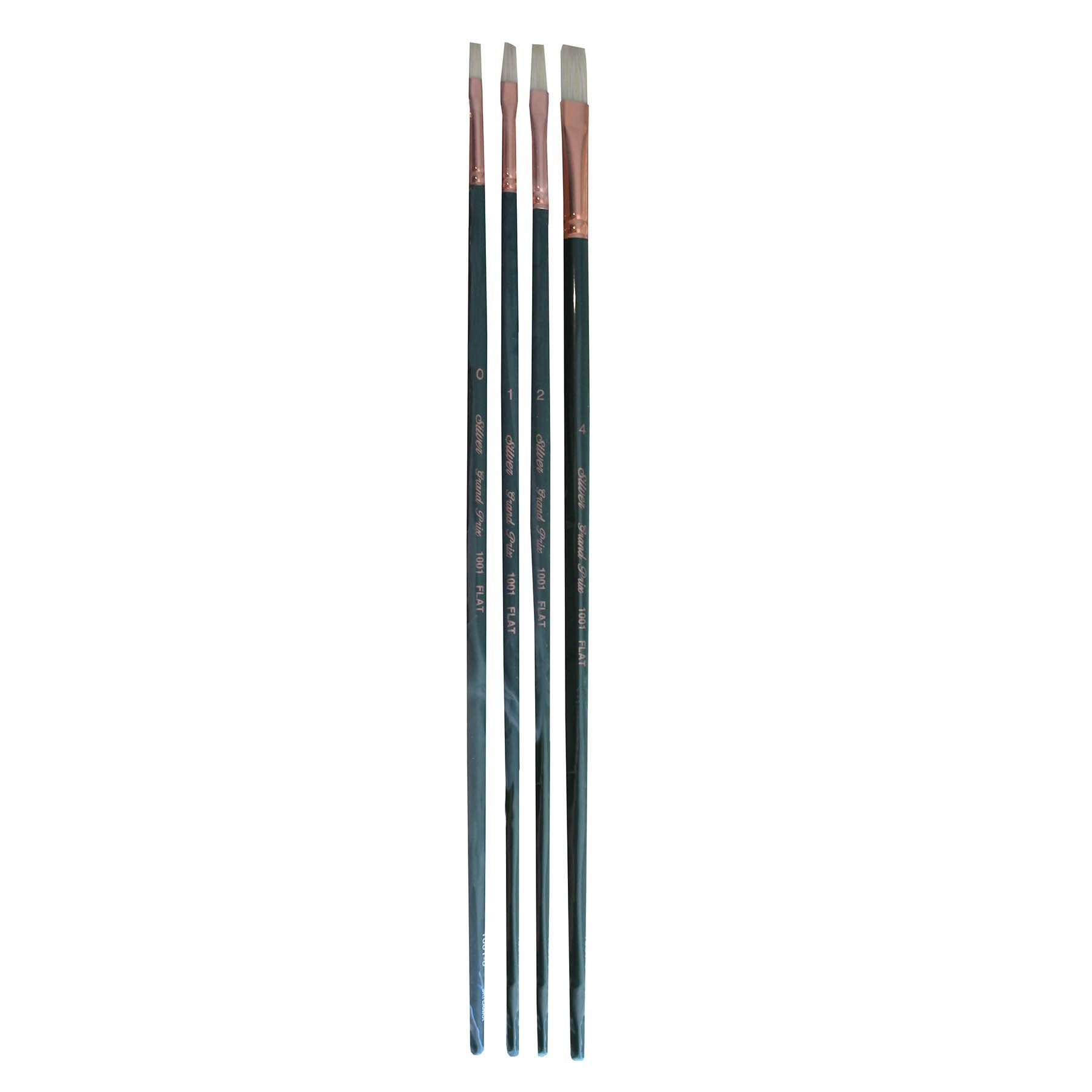 Grand Prix Small Flats, 4 Brushes