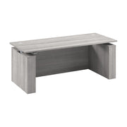 Bush Business Furniture Stratus&nbsp;72W x&nbsp;30D Electric Height Adjustable Standing Desk with Modesty Panel in Platinum Gray with Metallic Gray Base - 71.02" Width x 29.37" Depth x 27.44" Height