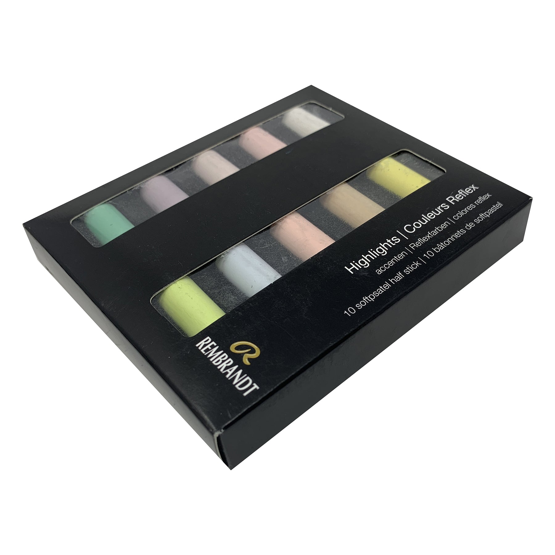 Soft Pastel Micro Sets, 10 Half Sticks, Highlights