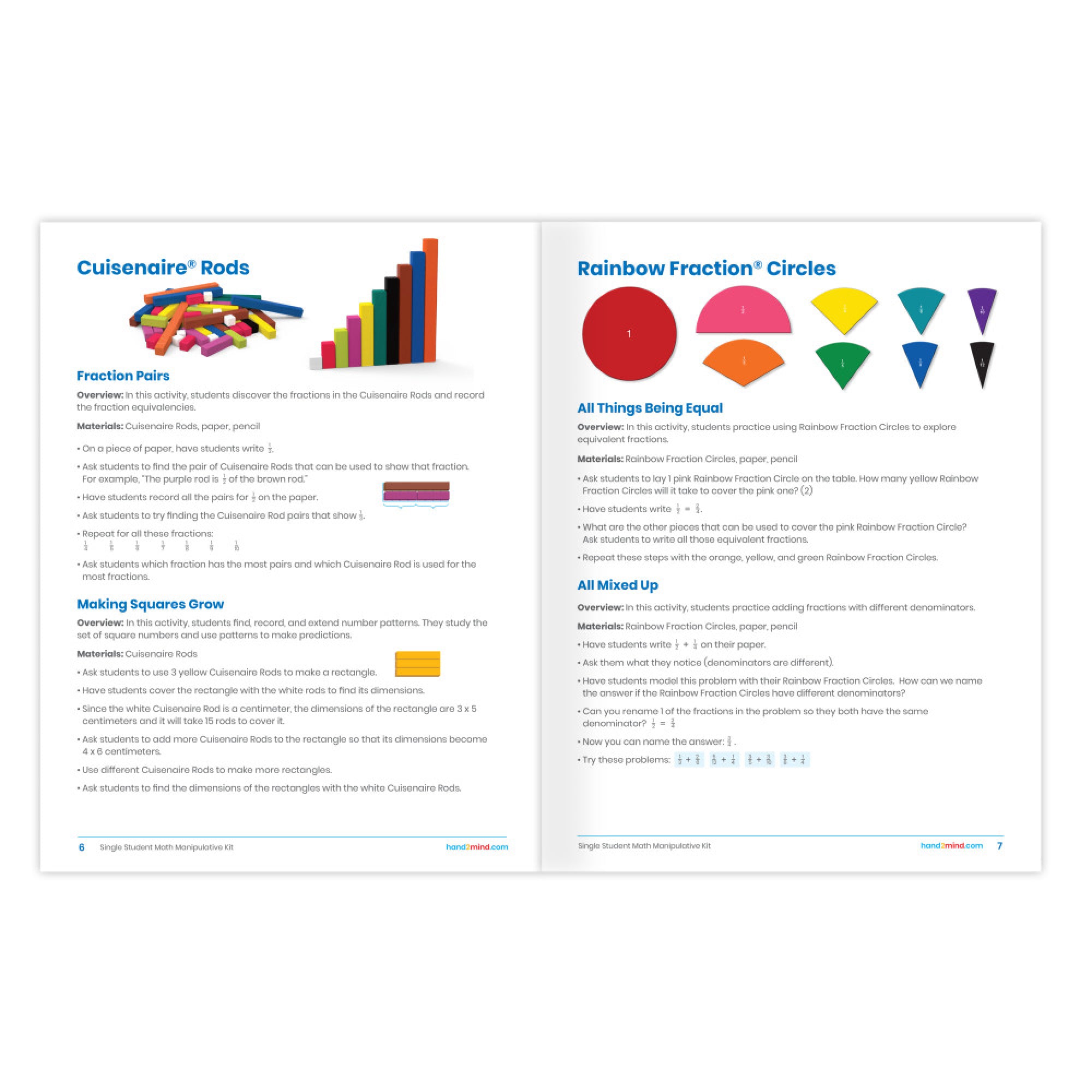 Individual Student Manipulative Kits, Grades 3-5, Set of 4