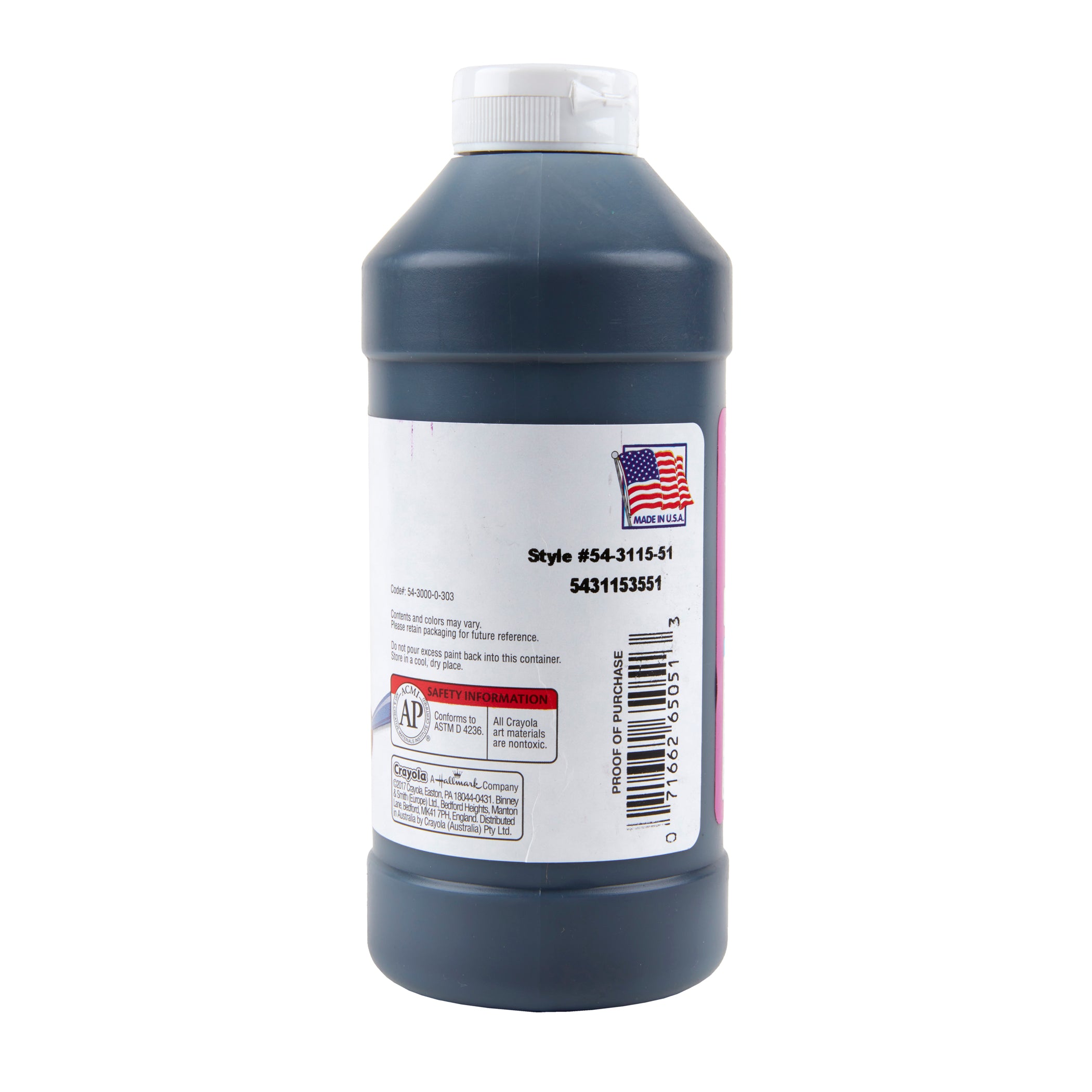 Artista II® Washable Liquid Tempera Paint, Black, 16 oz.