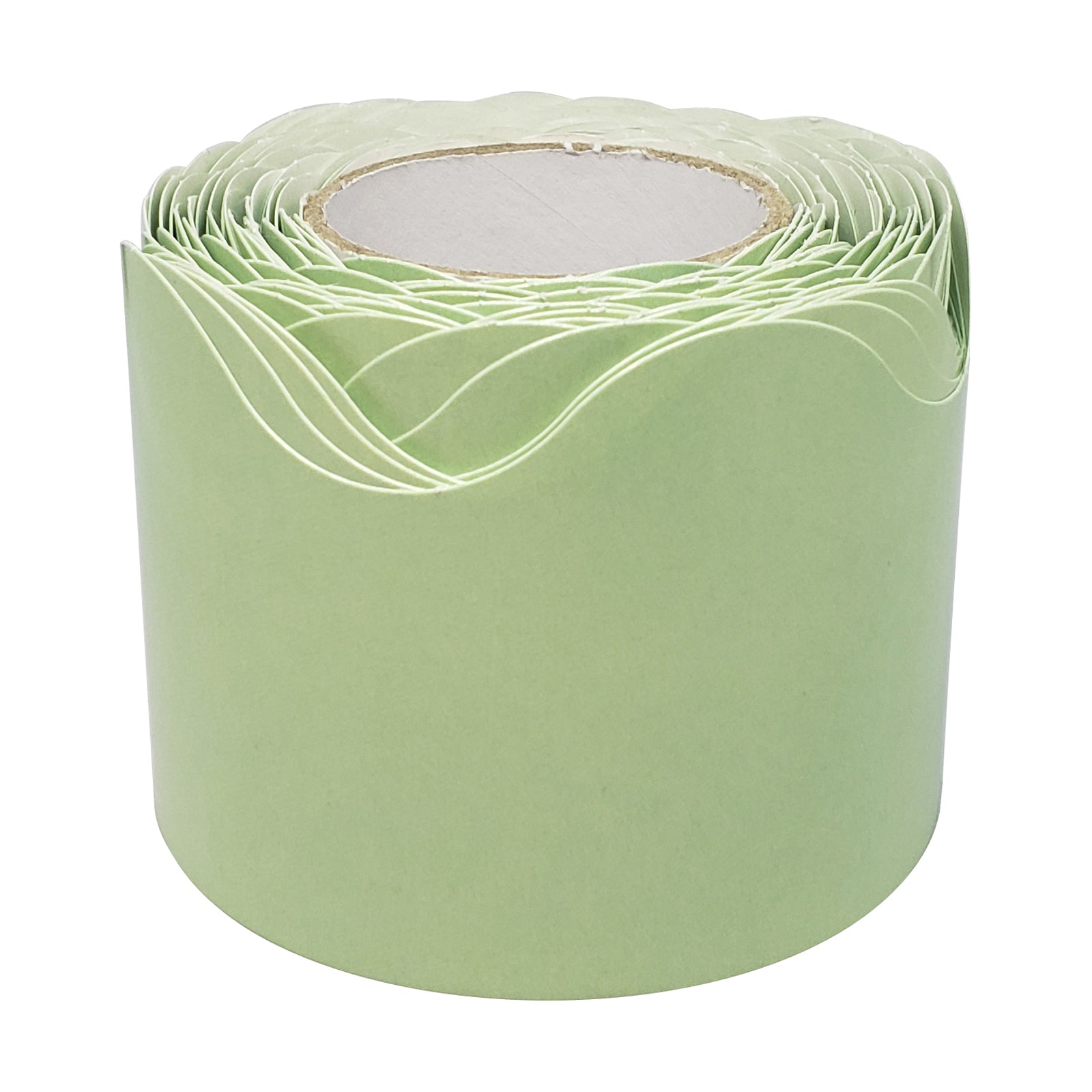 Mint Green Scalloped Rolled Border Trim