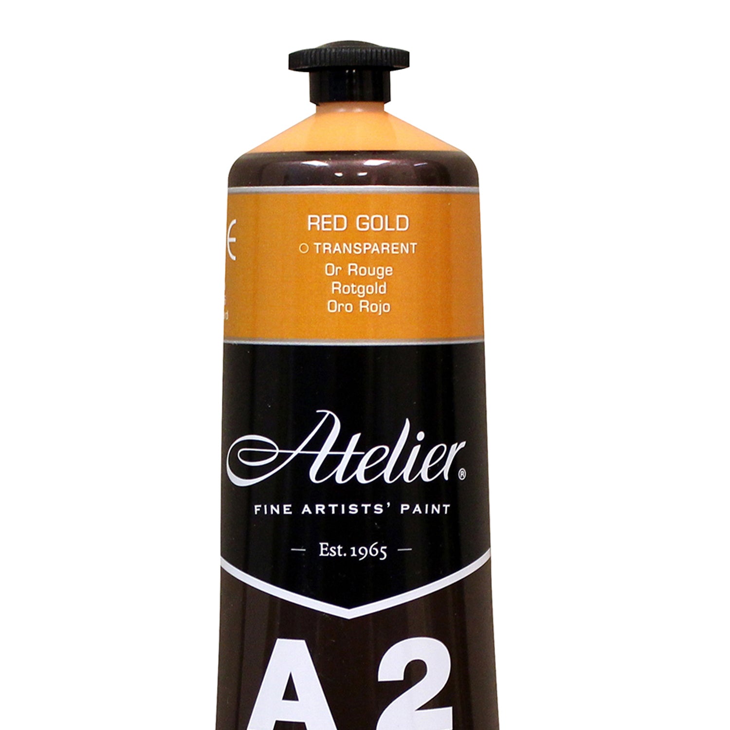 A2 Heavy Body Lightfast Artist Acrylic, 4 oz., Red Gold