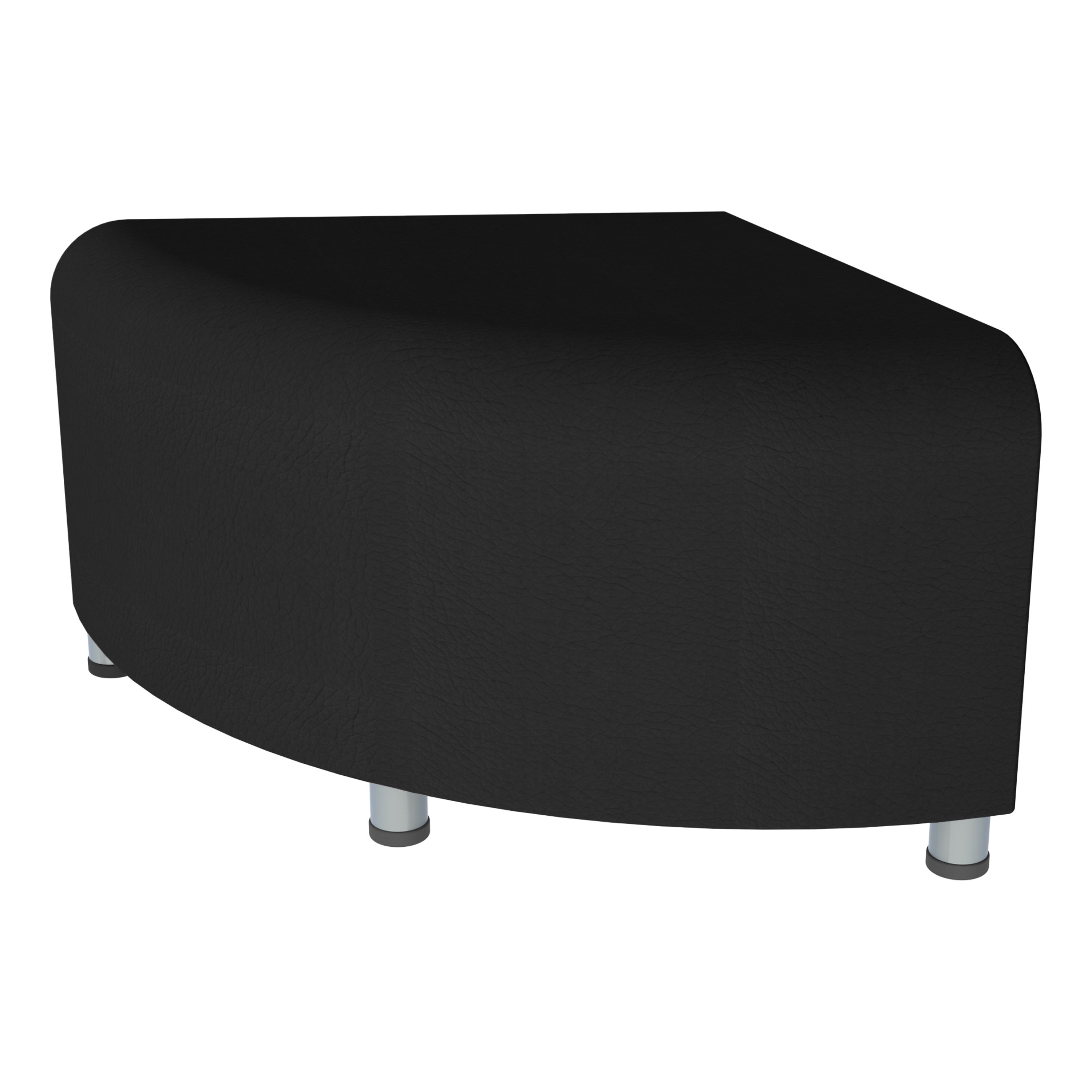 Pro Series Connect Curved Wavelet Seating, 7-Piece Set - Black