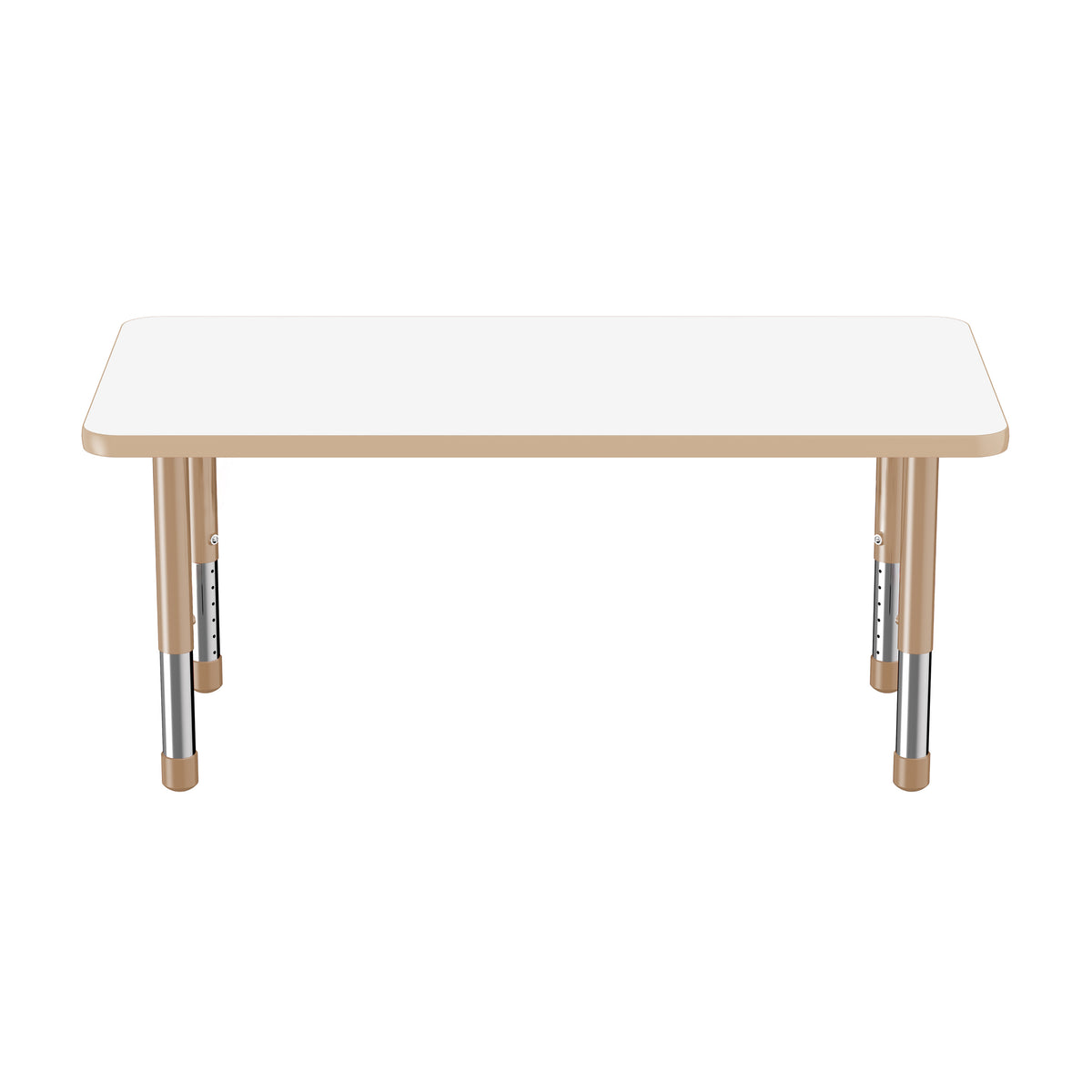 24" x 48" Rectangle Dry-Erase Activity Table with Adjustable Chunky Legs - Whiteboard/Sand