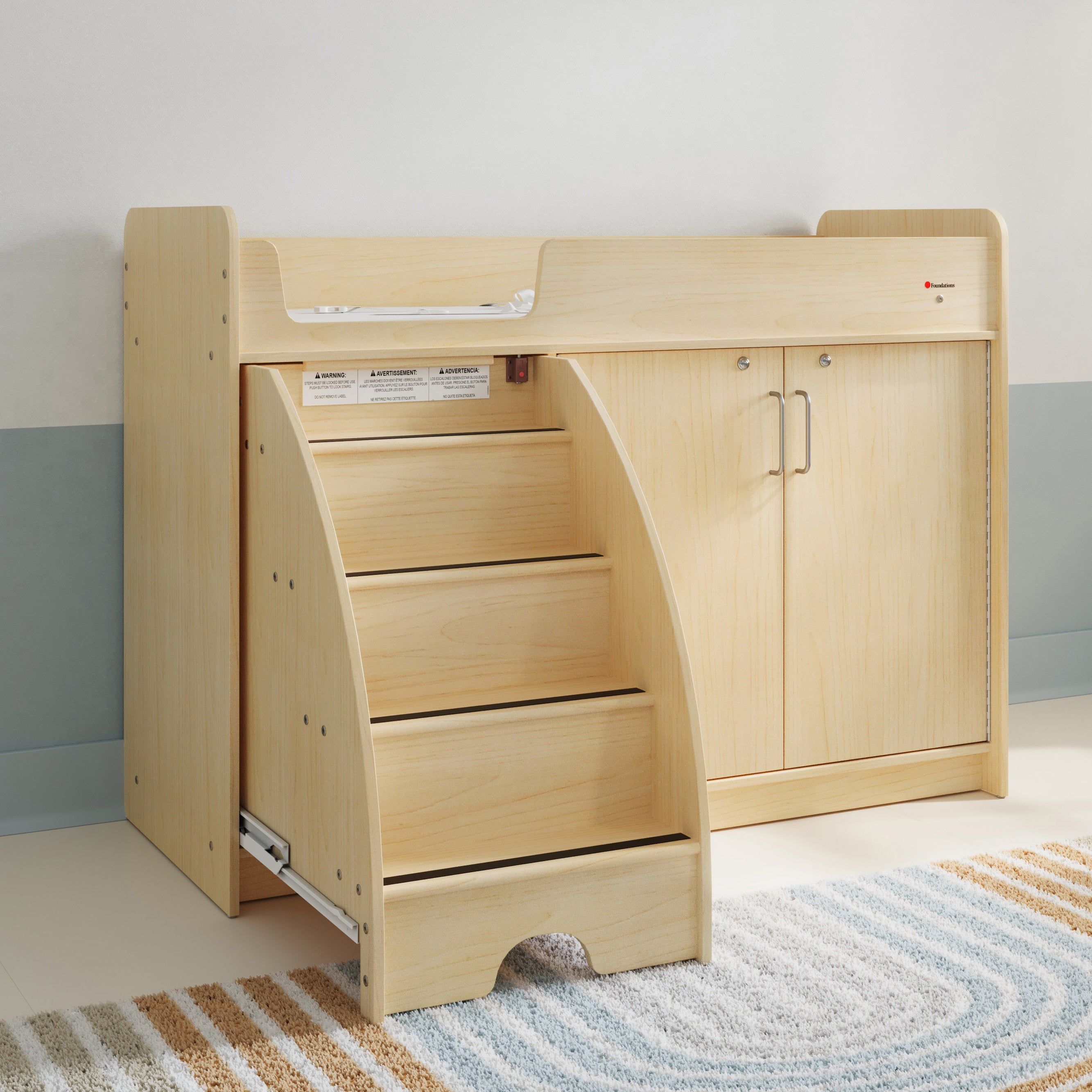SafeStep Changing Table Left Stairs