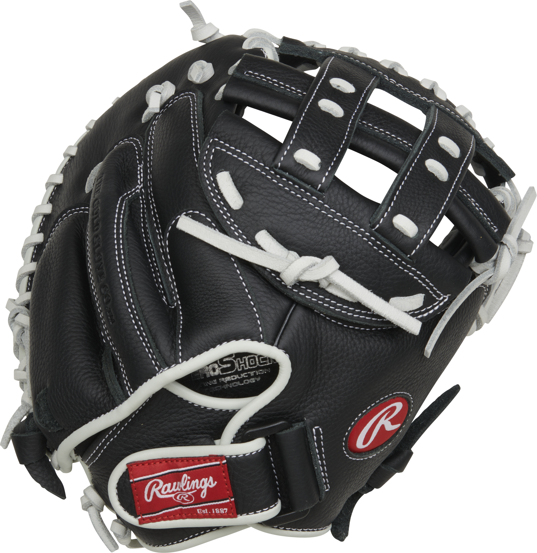 Rawlings Shut Out Series Catchers Mitt 31.5-Inch  Softball Glove - Right Hand Thrower - Black