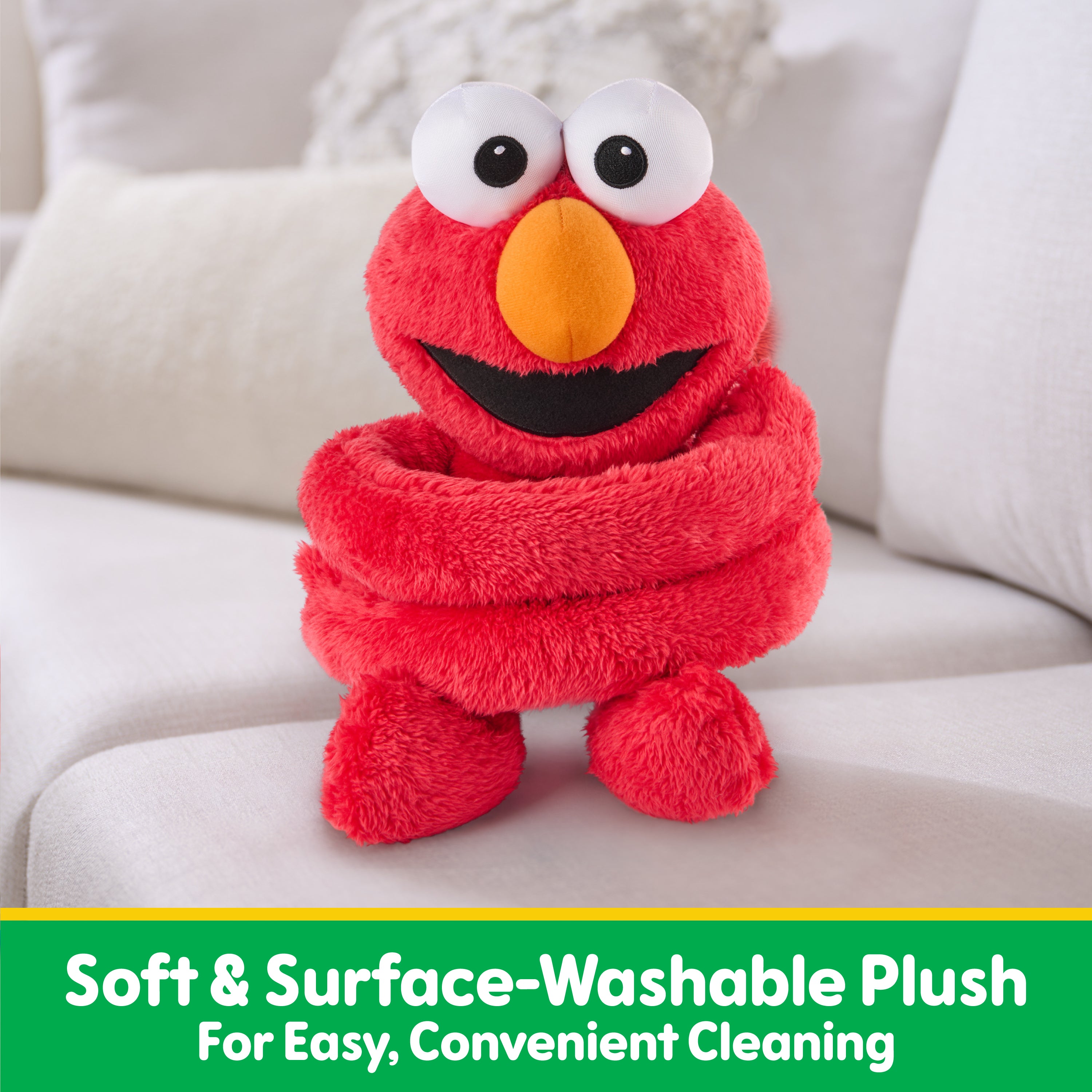 GUND Sesame Street Official Elmo Hug-a-Moves Plush, Plush Muppet, Sensory Toy, Premium Plush Toy for Ages 1 & Up, Red, 14”