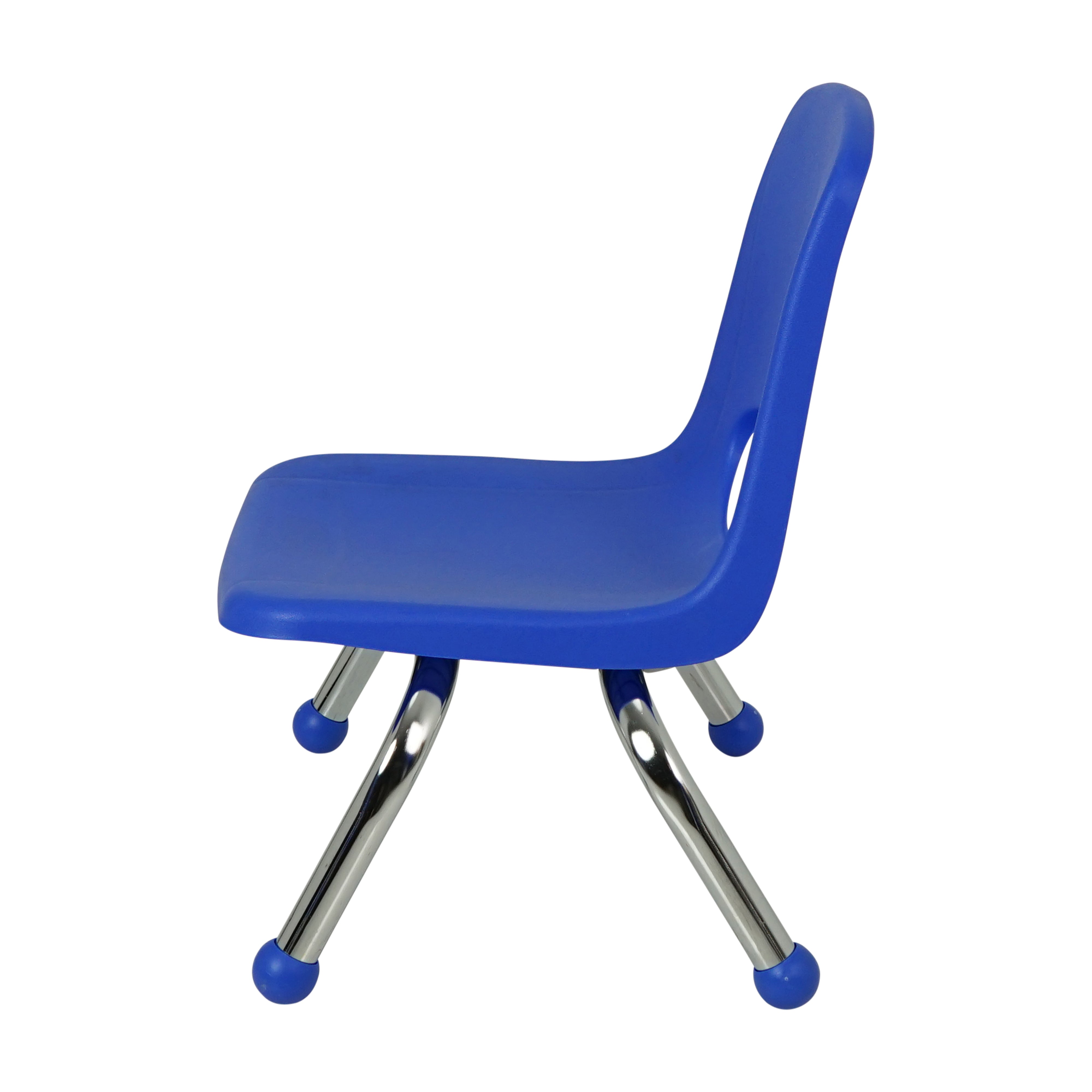 8" Stack Chair with Ball Glides - Blue