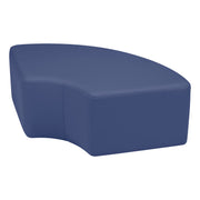 Pro Series Upholstered Quarter Circle Ottoman 12" Height - Navy