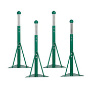 Standard Ball Glide Legs for Activity Tables, 4-Piece - Green