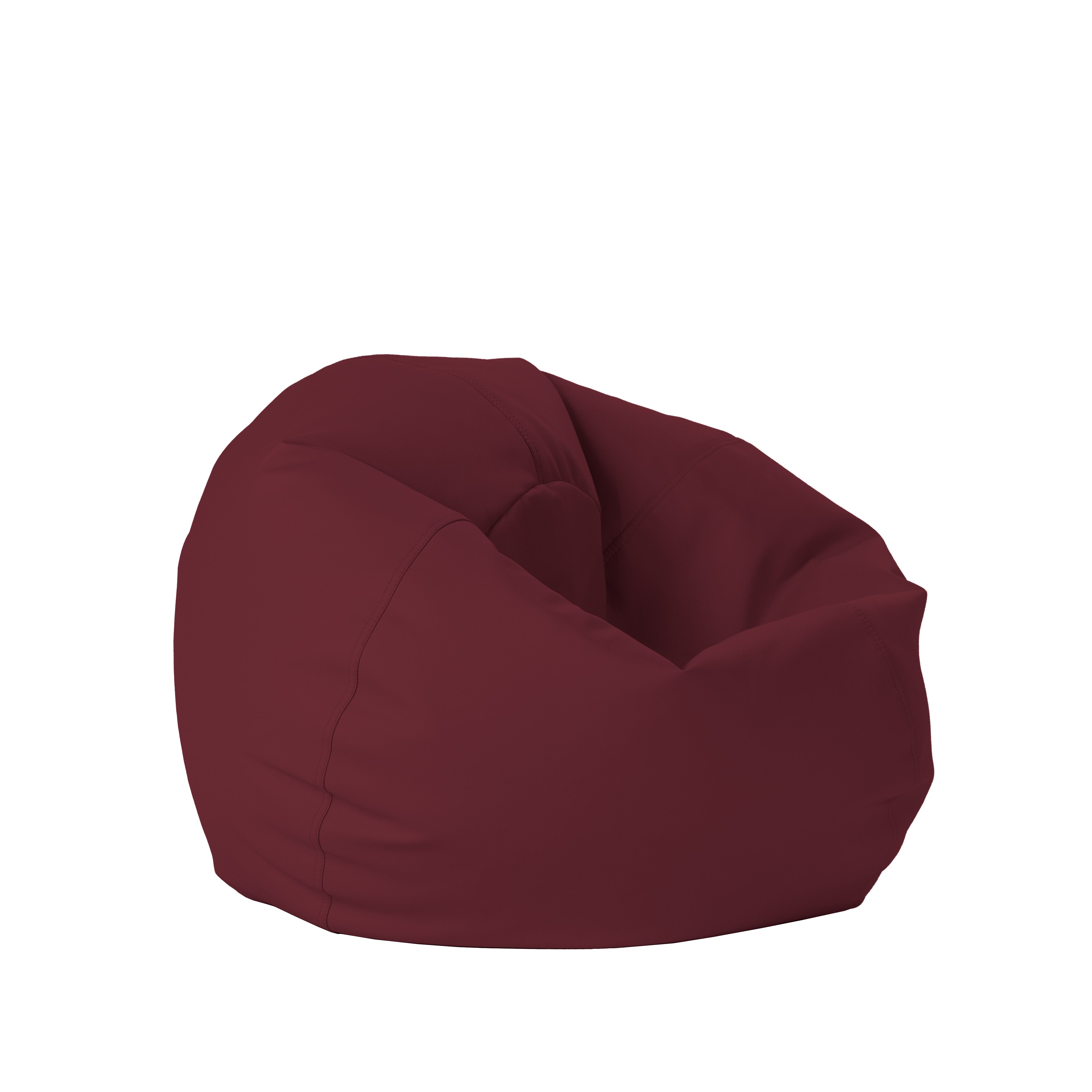 30" Round Vinyl Bean Bag - Bordeaux