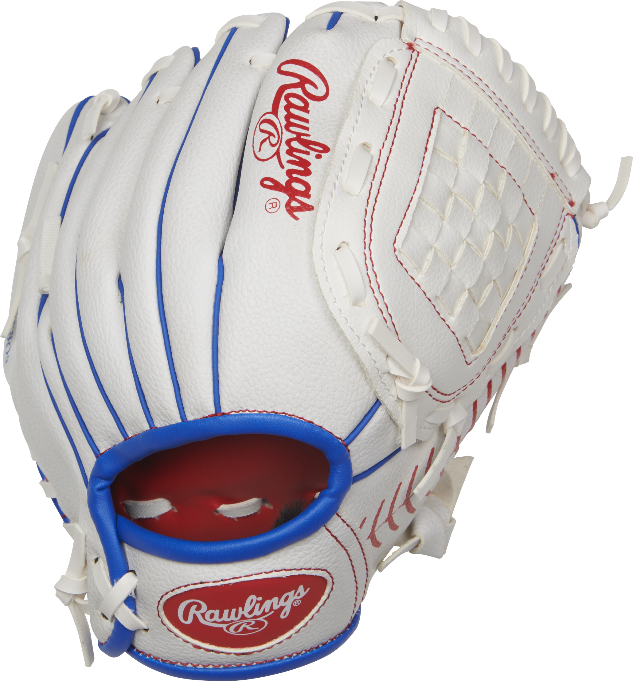 Rawlings Players Series Youth 9-Inch Baseball Glove W/Ball - Right Hand Thrower - White
