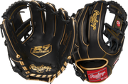 Rawlings R9 Baseball Series 11.5-Inch Baseball Glove - Right Hand Thrower - Black