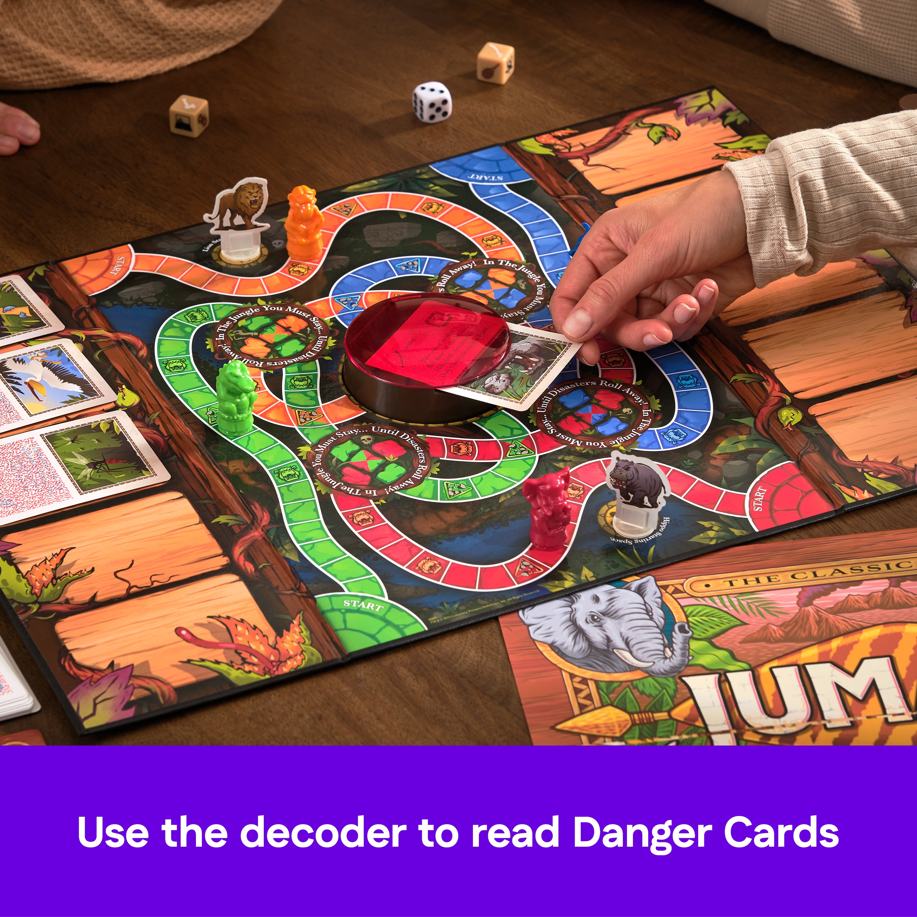 Spin Master Games, Jumanji 30th Anniversary Edition, The Classic Thrilling Adventure Family Board Game Based on the Action-Comedy Movie, Updated Jungle Challenges, 2-4 Players, for Ages 6 & Up