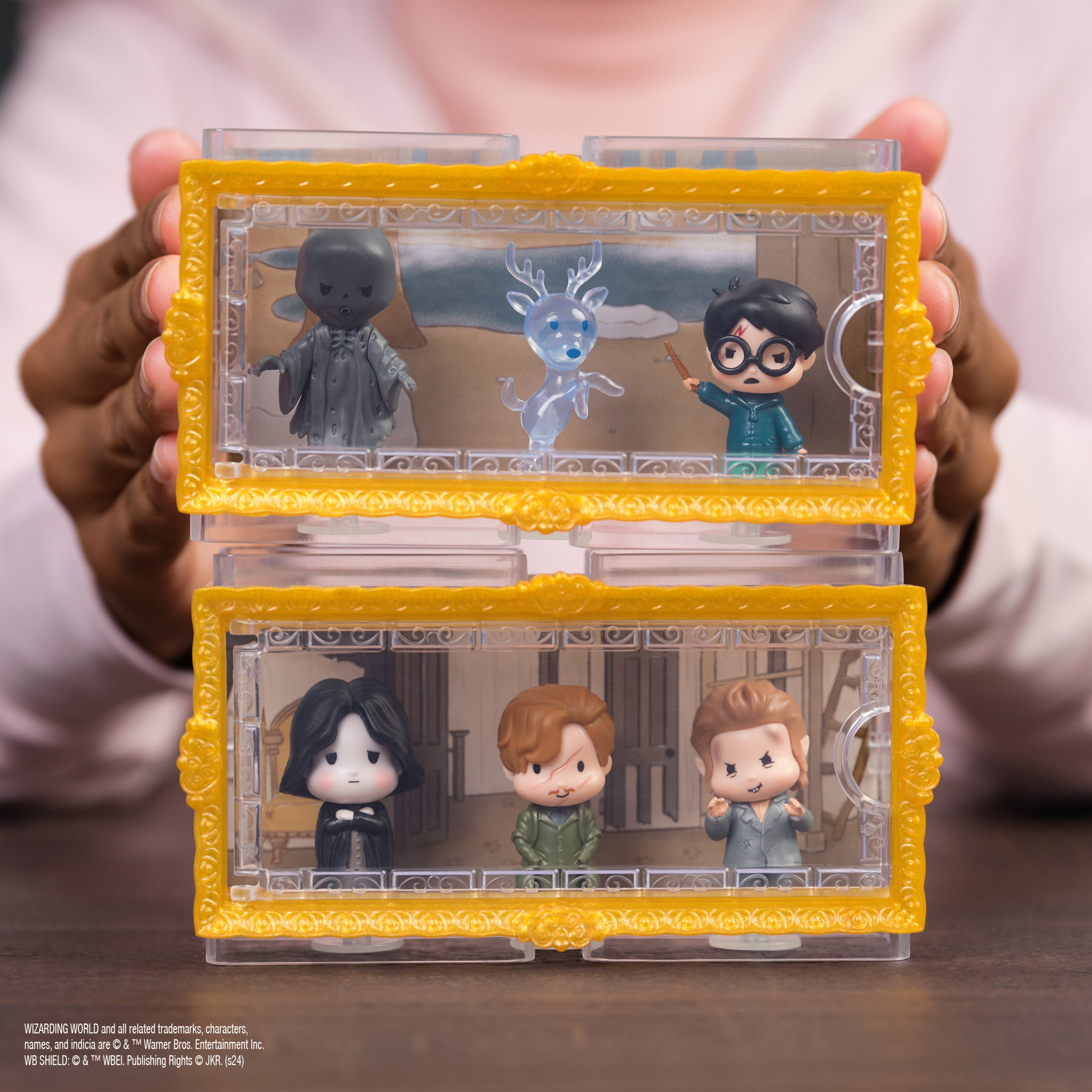 Wizarding World Harry Potter, Micro Magical Moments Year 3 Figure Set with Remus Lupin, Severus Snape, Peter Pettigrew & Display Case
