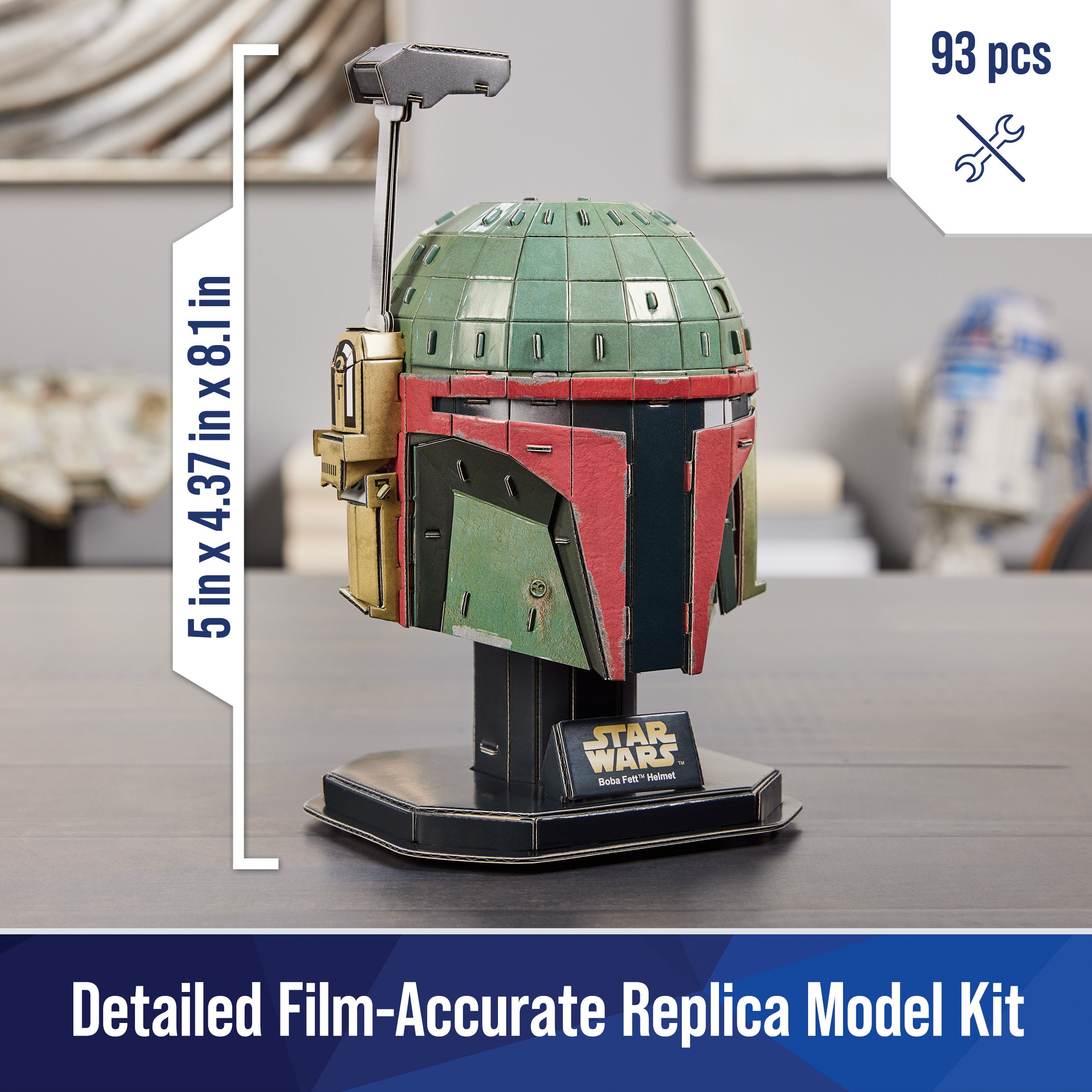 4D Build, Star Wars Boba Fett 3D Model Kit, Star Wars Collectibles & Desk Decor, Adult Puzzle, Building Toys, 93 Pieces, 3D Puzzles for Ages 12 & Up