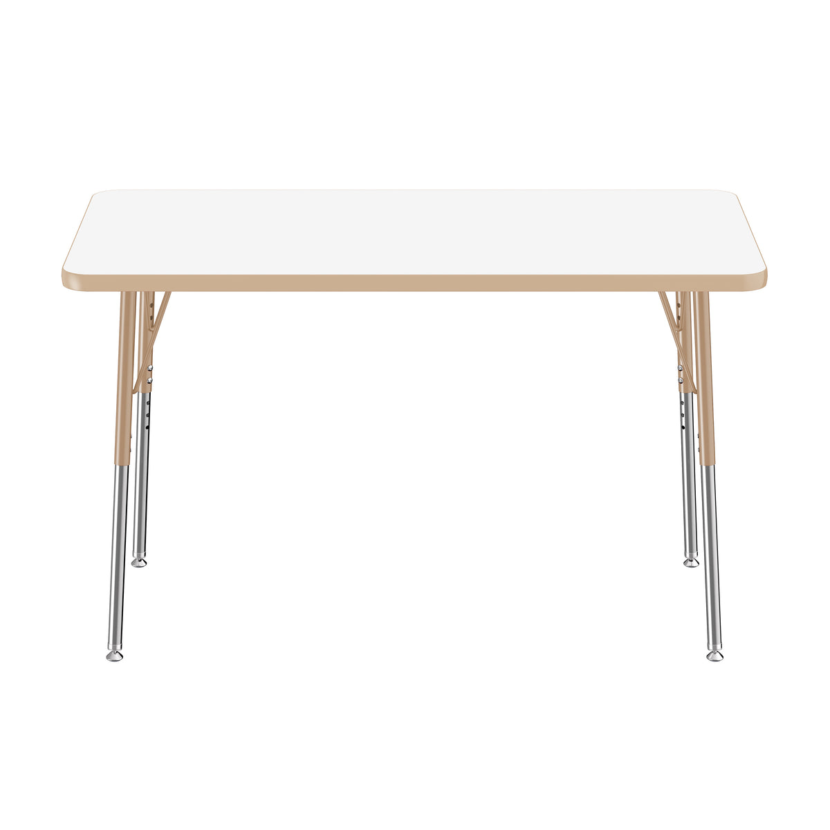 24" x 48" Rectangle Dry-Erase Activity Table with Adjustable Standard Swivel Glide Legs - Whiteboard/Sand