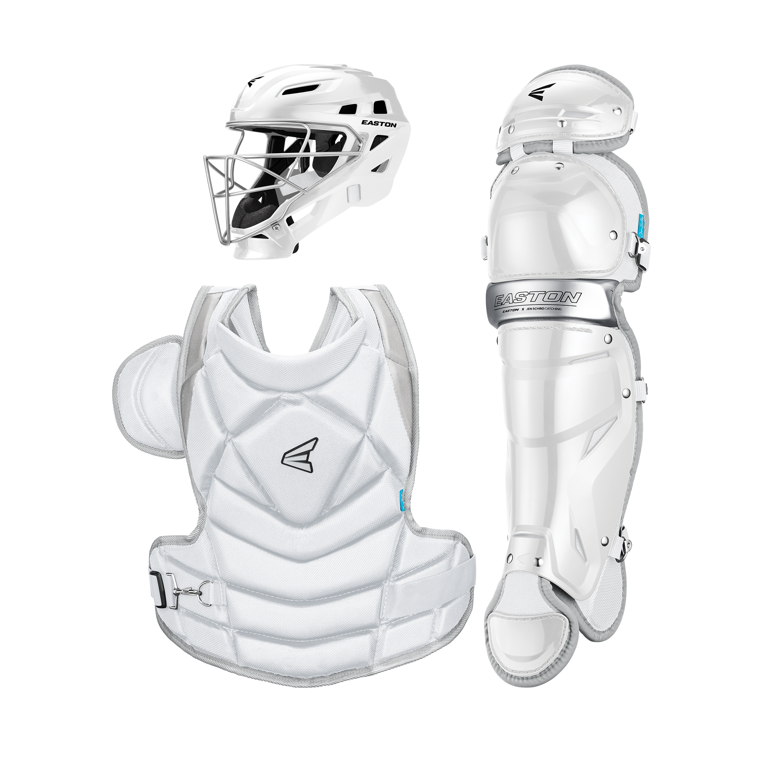 Easton Jen Schro The Fundamental Softball Large Catchers Box Set - White