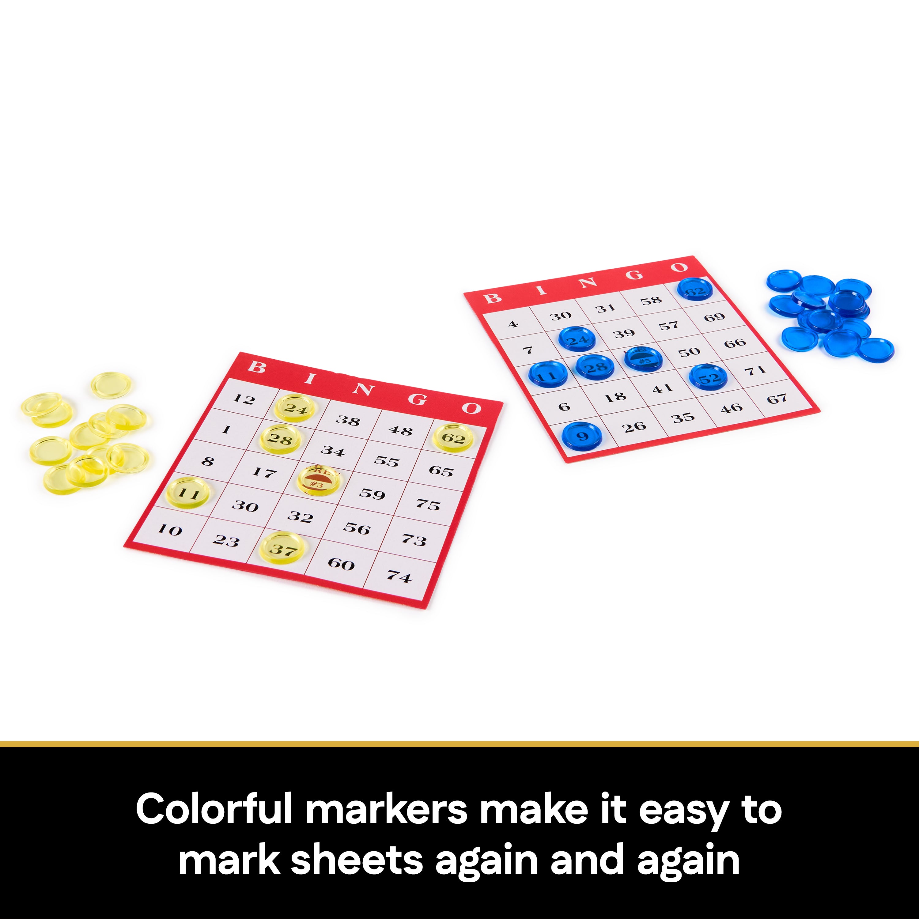 Spin Master Games, Cardinal Classics, Deluxe Metal Bingo Game Cage with Numbered Balls, Bingo Cards, Bingo Daubers Markers, for Ages 8 and up