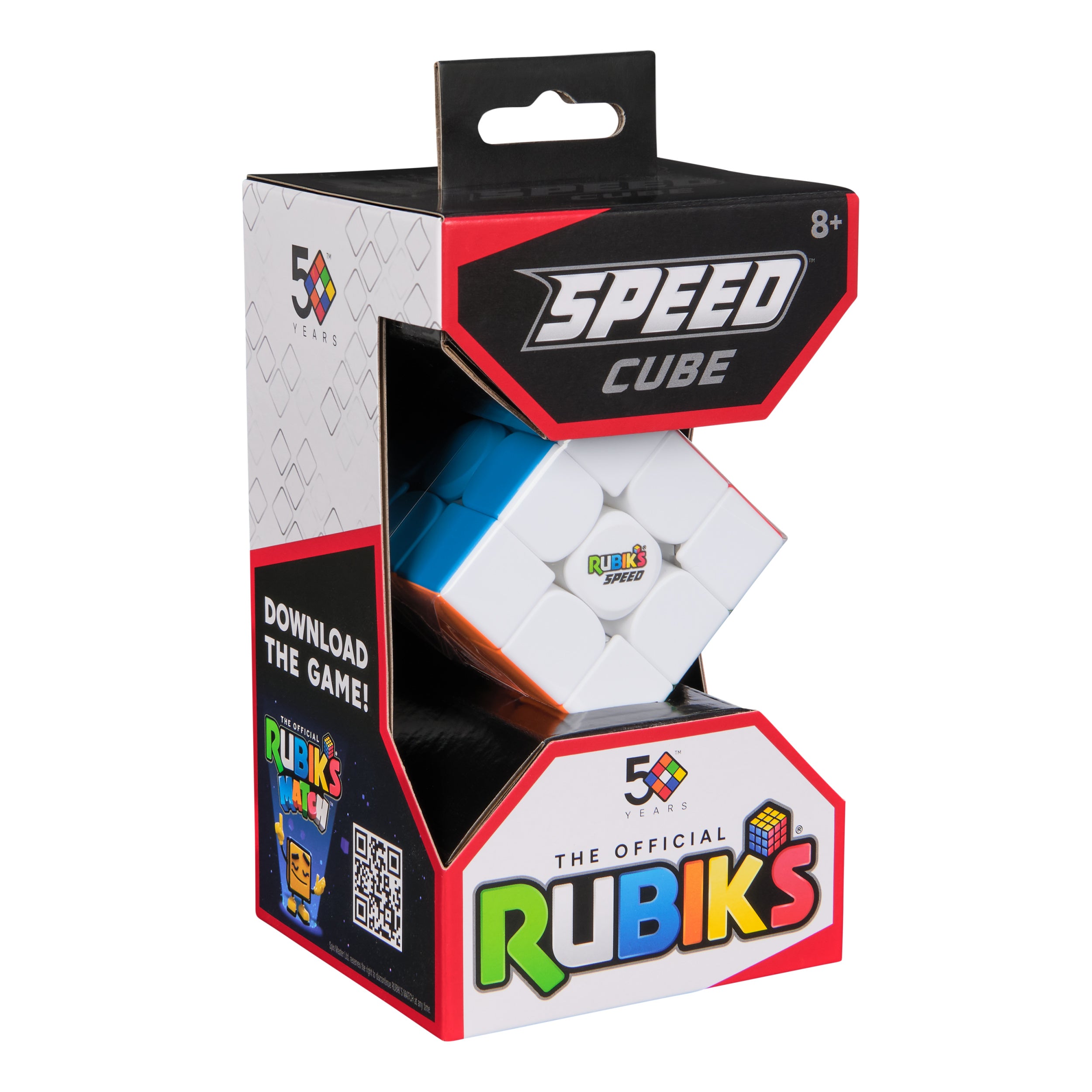 Rubik’s Cube, 3x3 Magnetic Speed Cube For Super Fast Solves, Twisting Fidget Toy, Challenging Brain Teaser & Sensory Puzzle for Adults, Teens, & Kids, for Ages 8 & Up