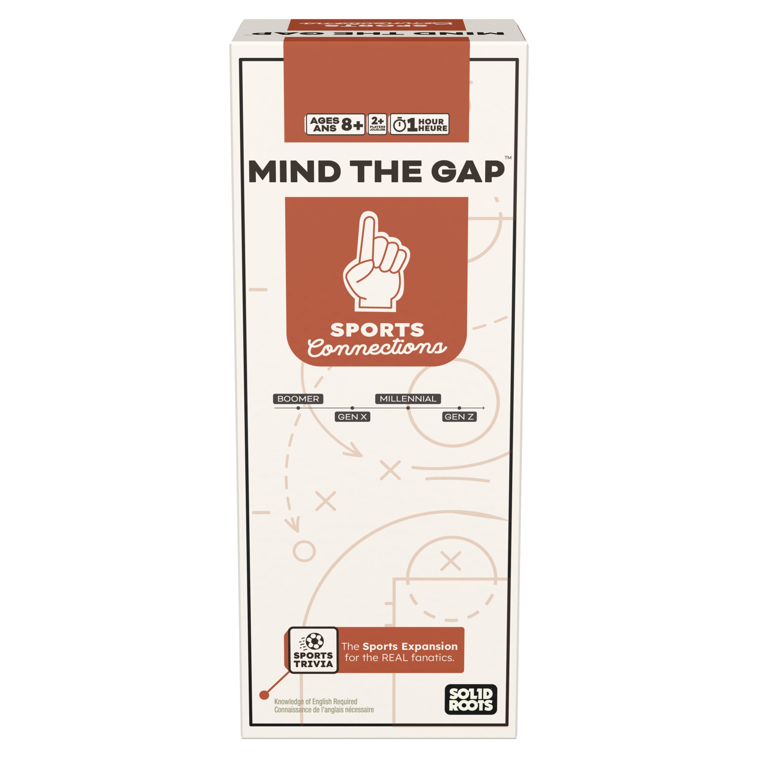 Spin Master Games SolidRoots Mind the Gap Sports Connections Expansion Pack for the MTG Ultimate Connections Trivia Game for Generations Trivia Questions Family Game Night 2+ Players for Ages 8 & Up