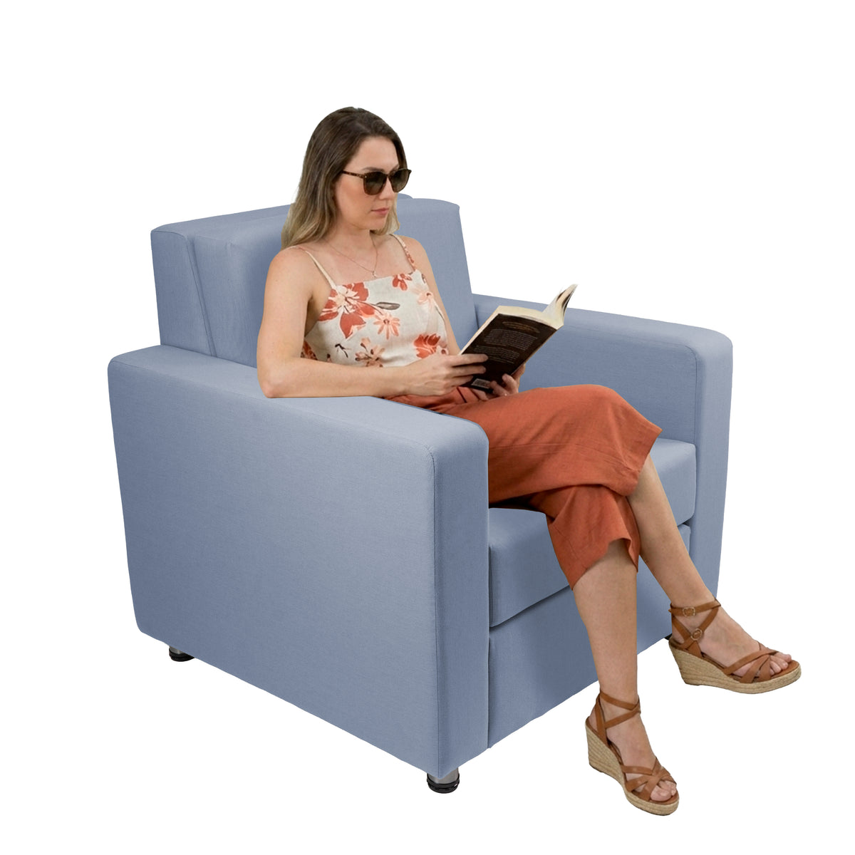 Outdoor Chair with Sunbrella - Canvas Haze