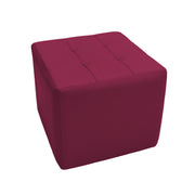 Tufted Square Ottoman 16" Height - Raspberry